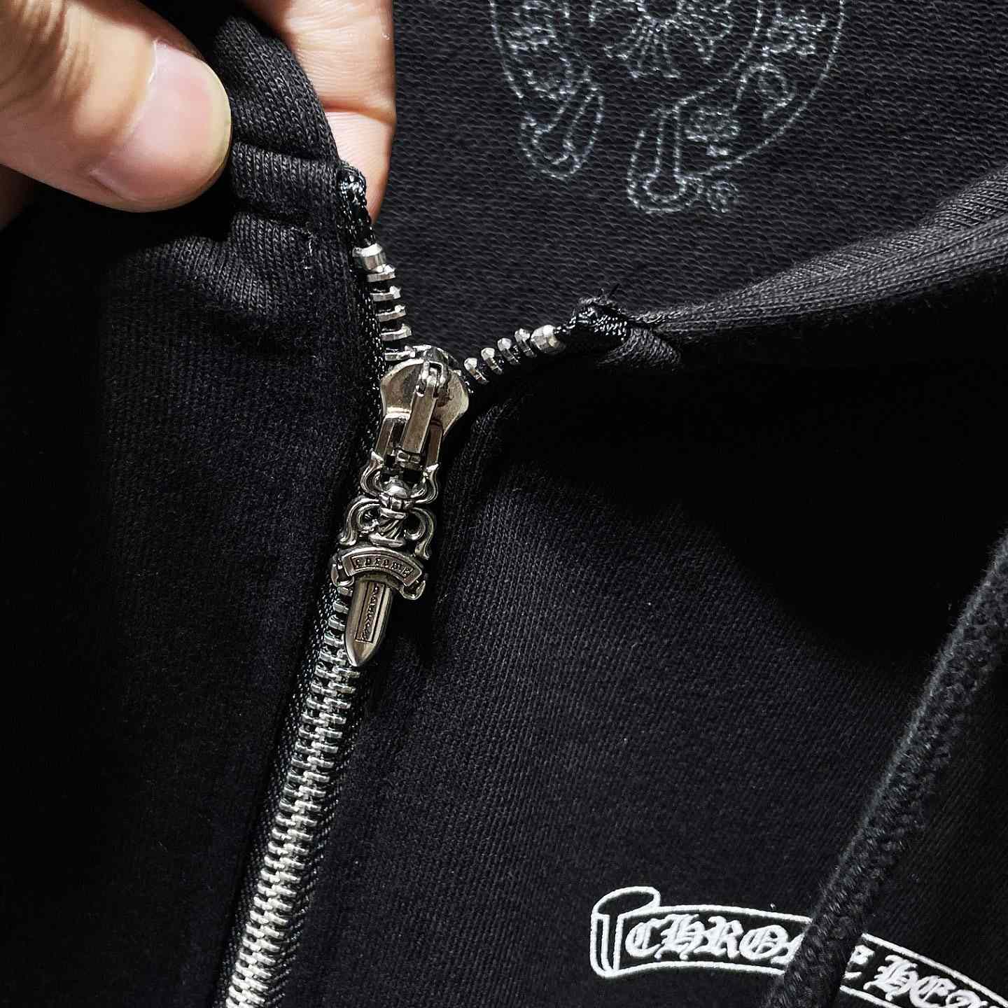 Chrome Hearts Zip Up Hoodie  - 