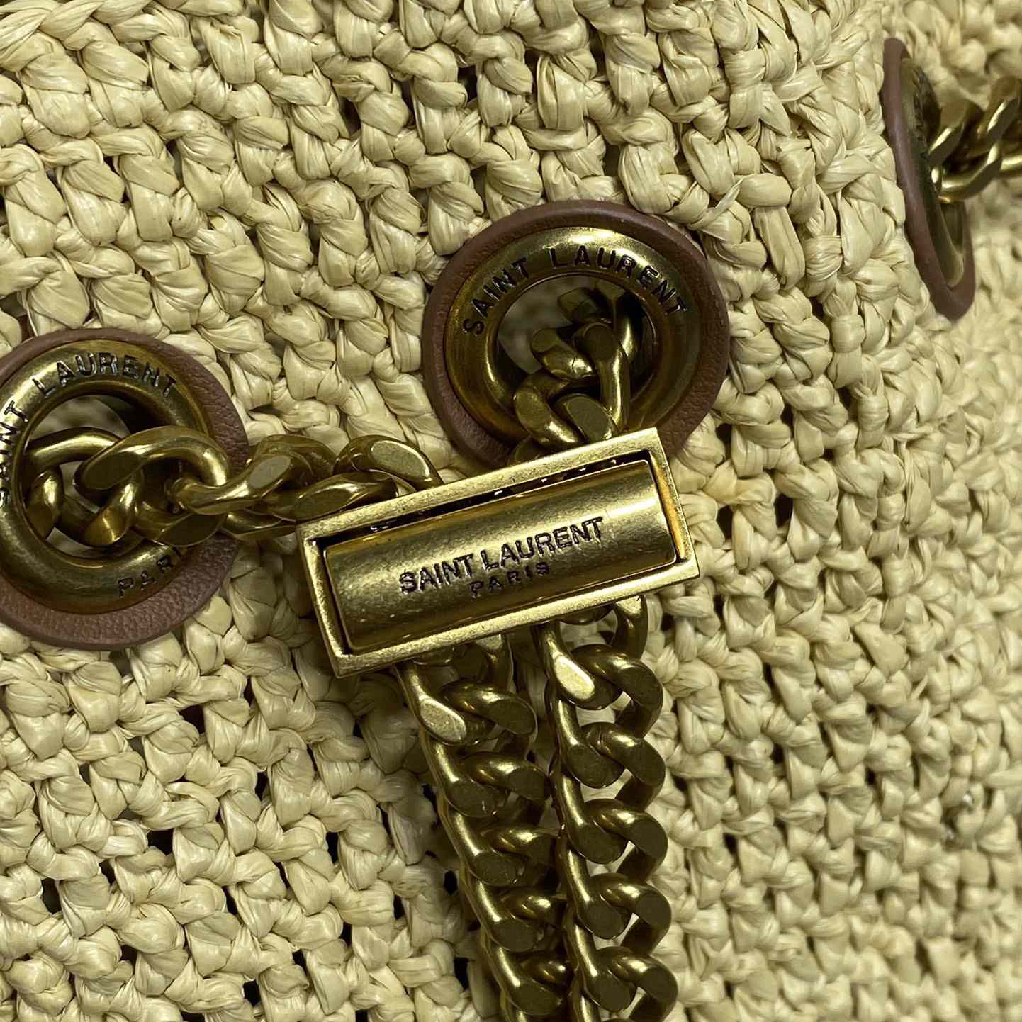 Saint Laurent Mini Joe In Raffia - PerfectKickZ