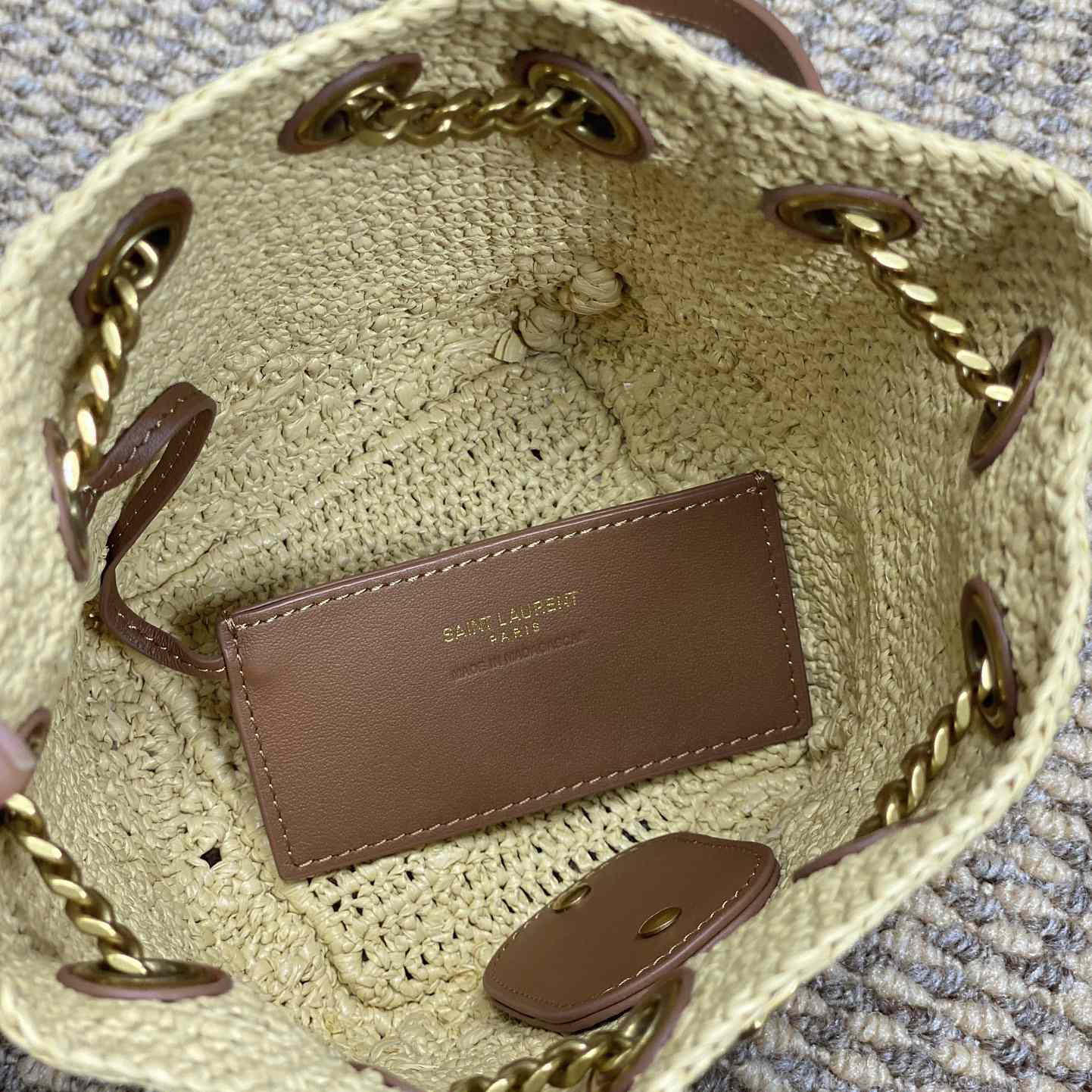 Saint Laurent Mini Joe In Raffia - PerfectKickZ