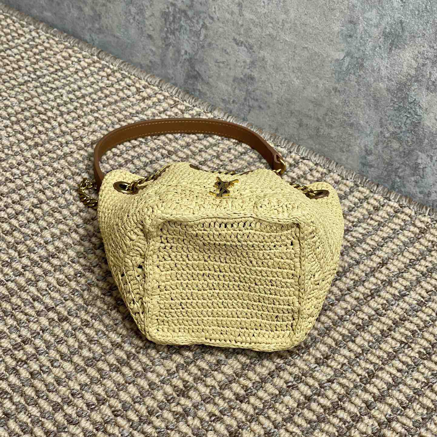 Saint Laurent Mini Joe In Raffia - PerfectKickZ