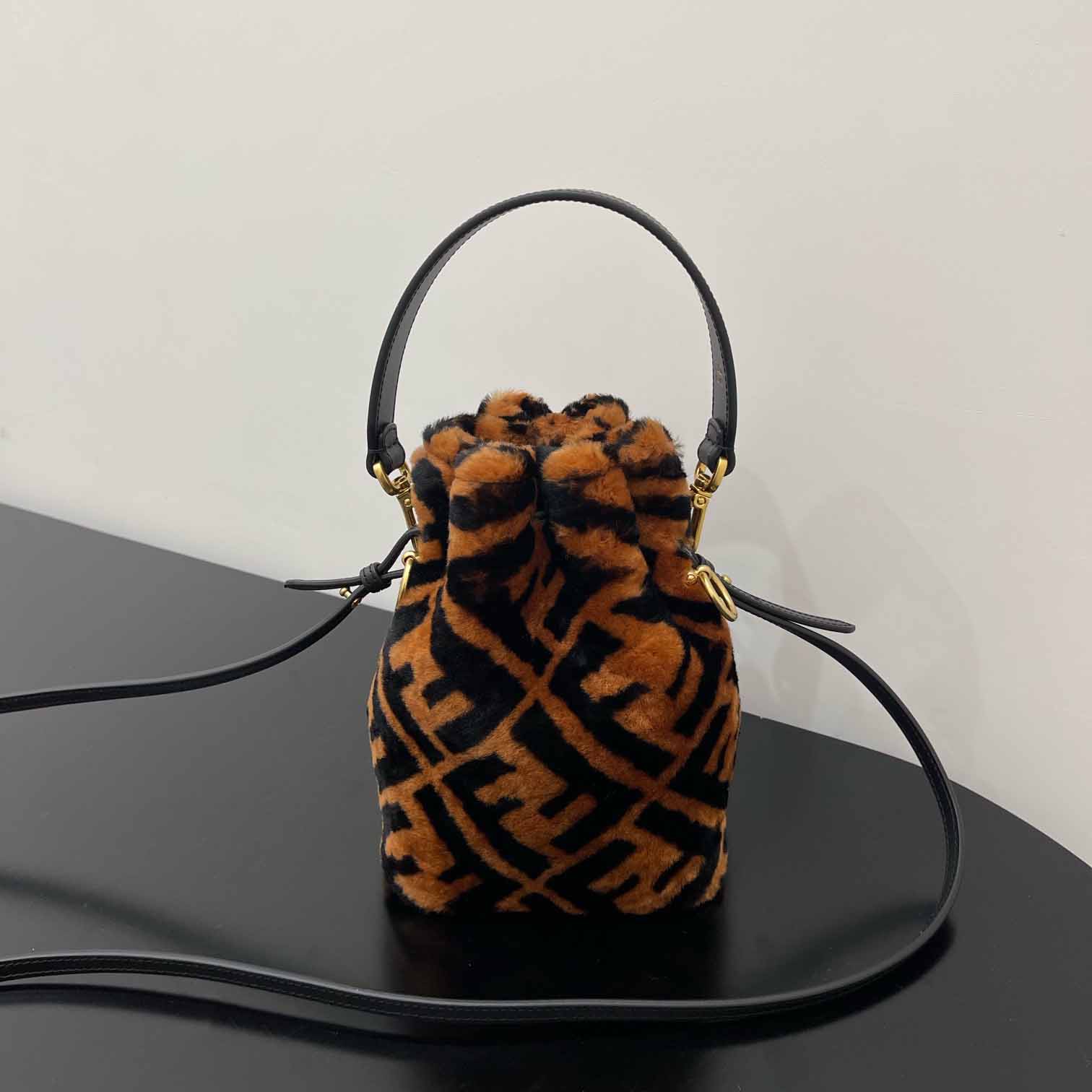 Fendi Mon Tresor Mini-bag in brown sheepskin - PerfectKickZ
