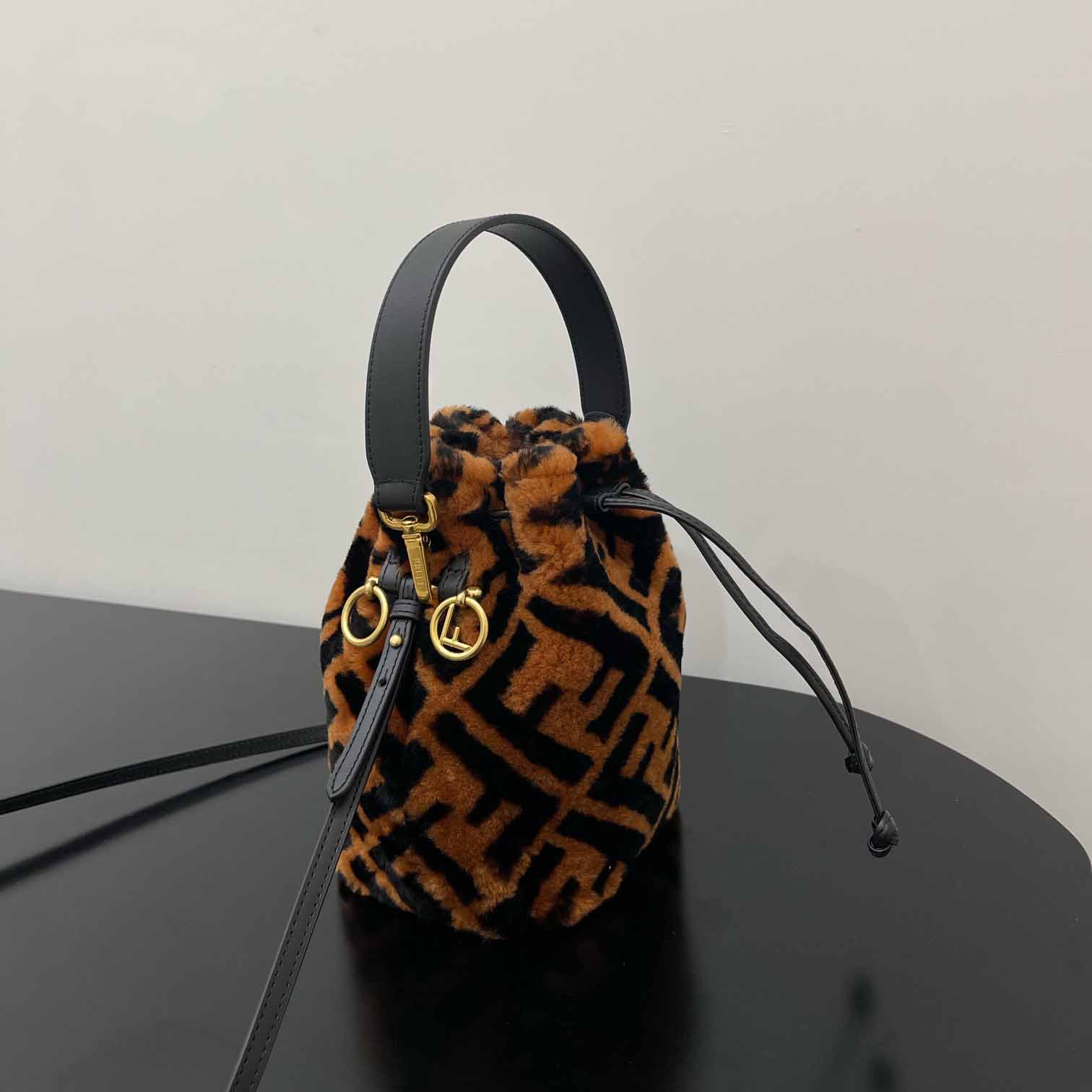 Fendi Mon Tresor Mini-bag in brown sheepskin - PerfectKickZ