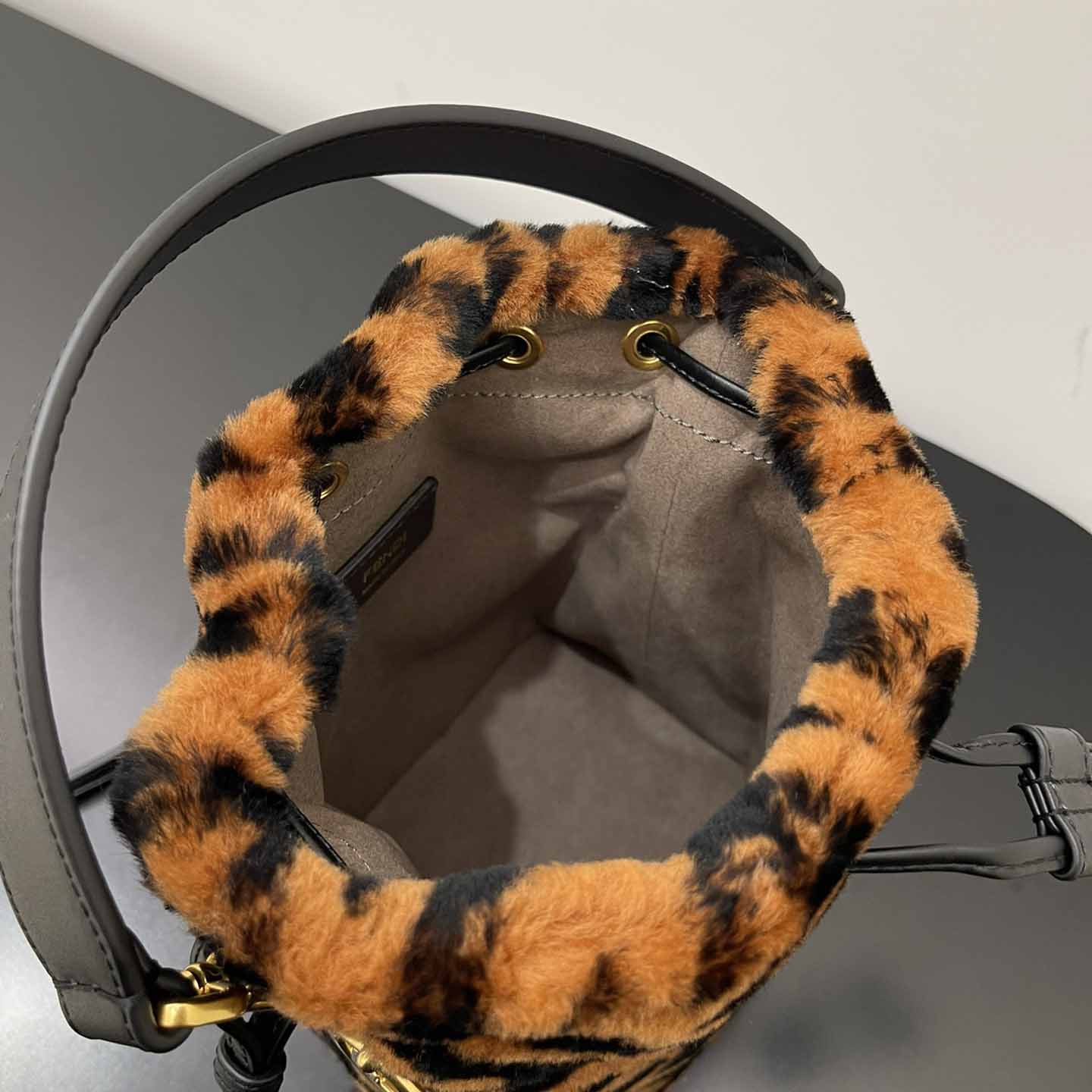Fendi Mon Tresor Mini-bag in brown sheepskin - PerfectKickZ
