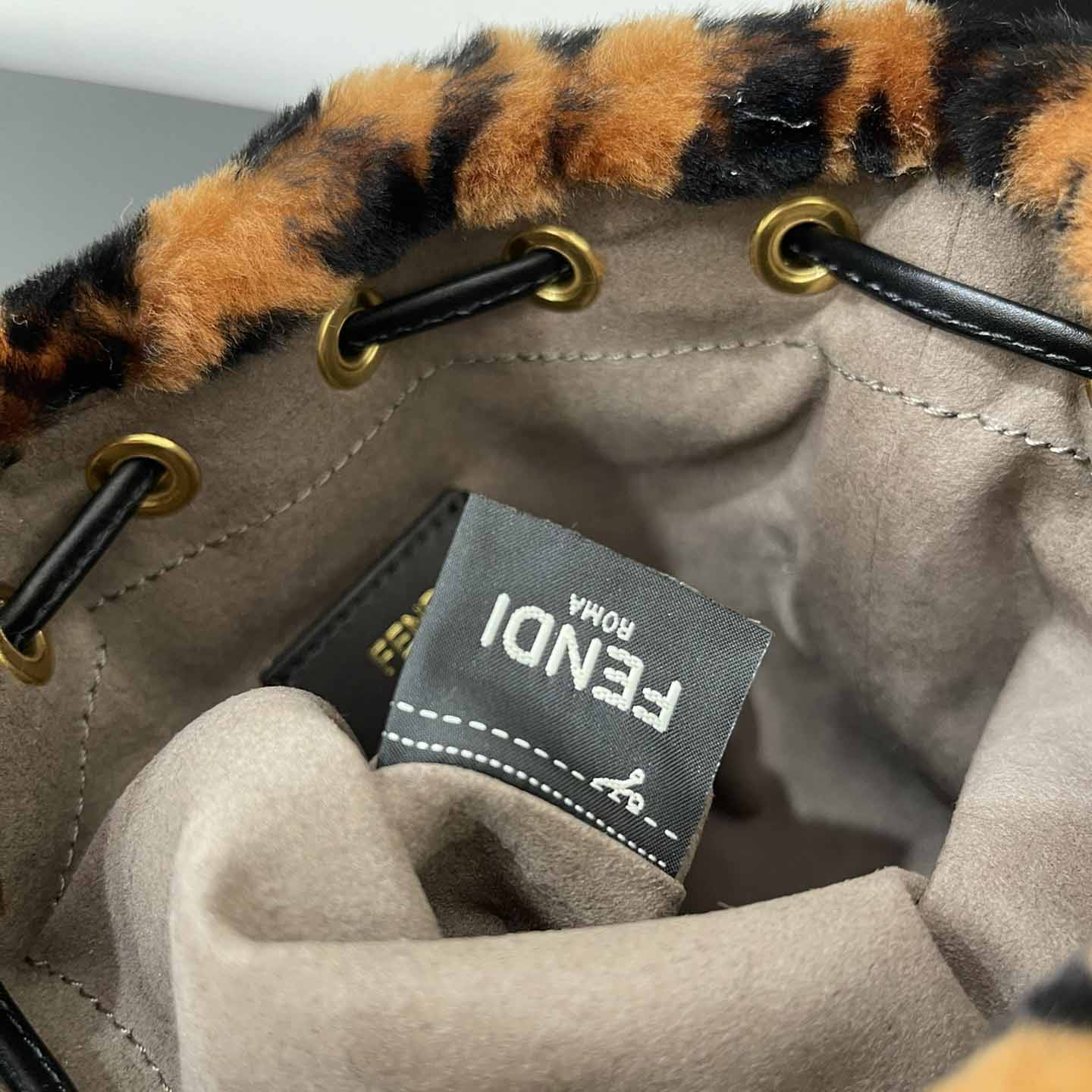 Fendi Mon Tresor Mini-bag in brown sheepskin - PerfectKickZ