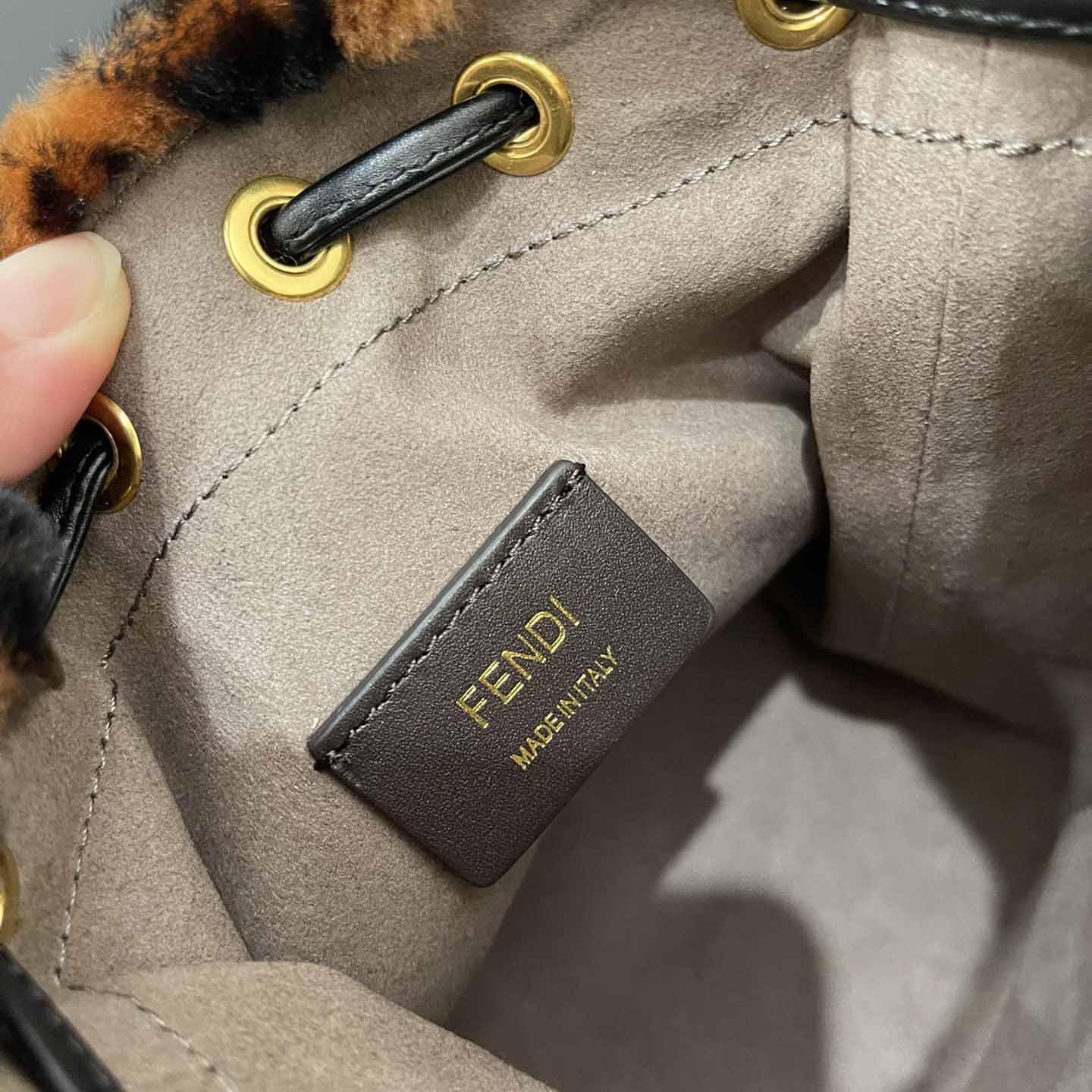 Fendi Mon Tresor Mini-bag in brown sheepskin - PerfectKickZ