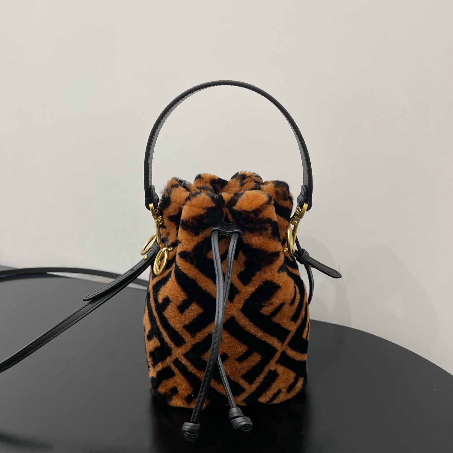 Fendi Mon Tresor Mini-bag in brown sheepskin - PerfectKickZ