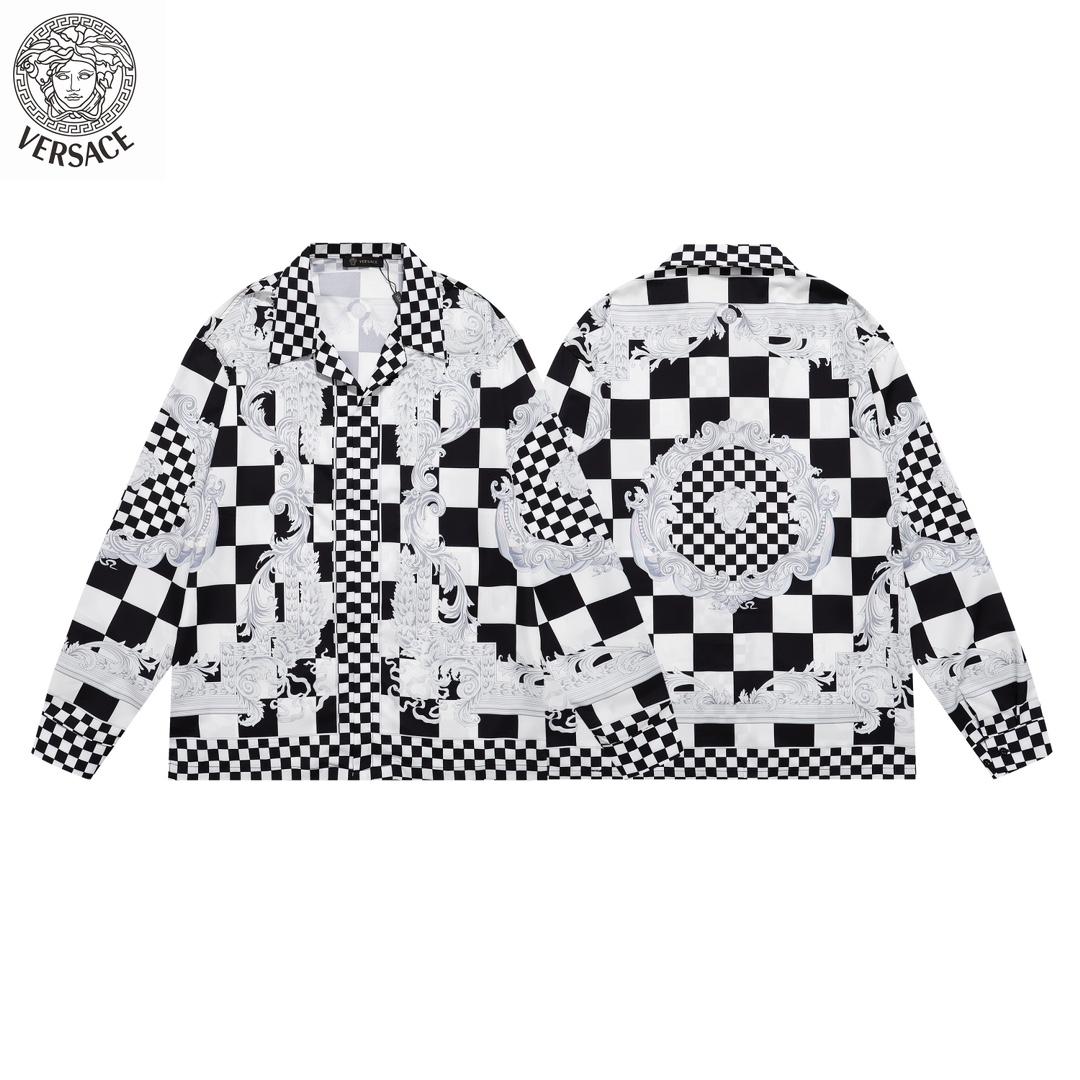 Versace Medusa Contrasto Silk Shirt - PerfectKickZ
