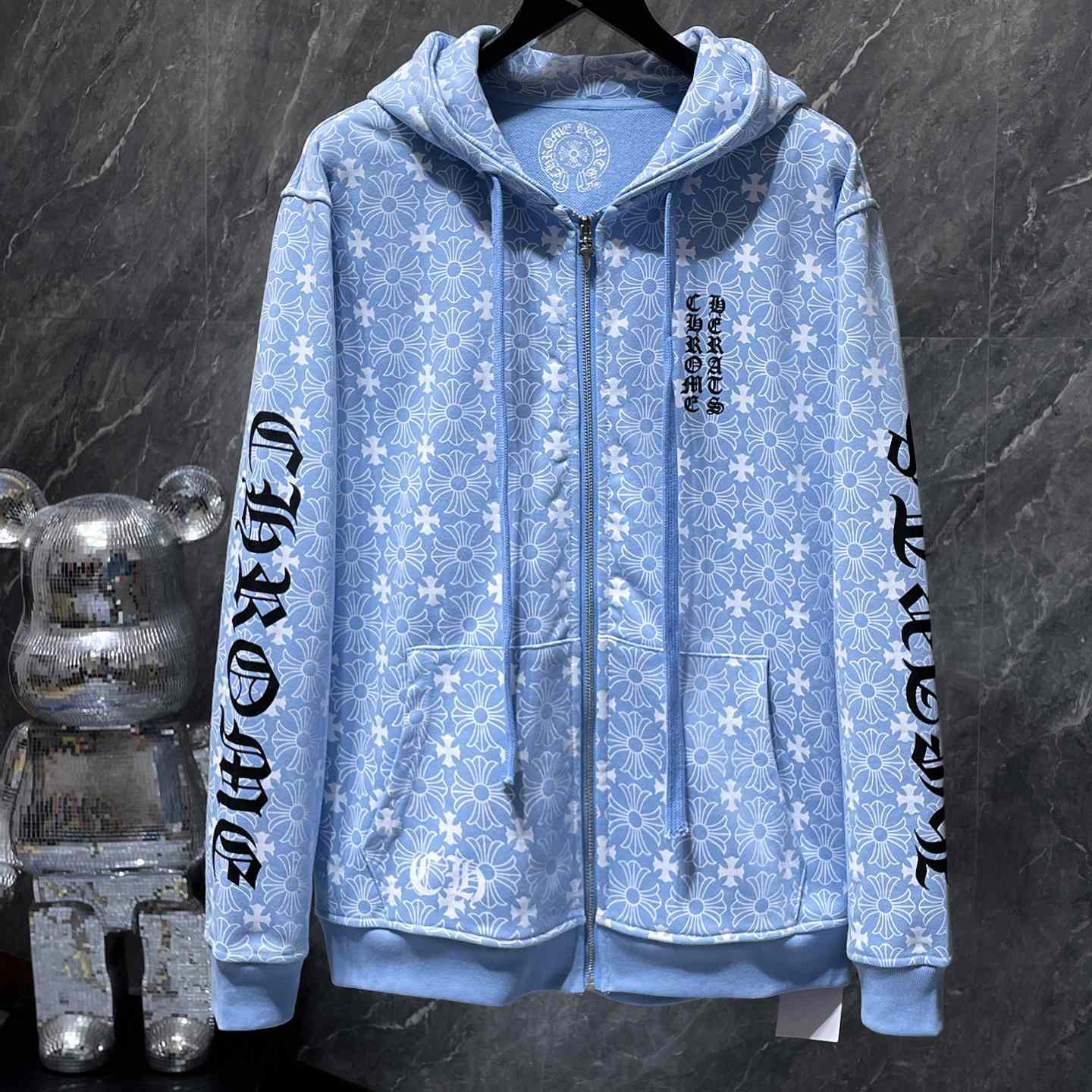 Chrome Hearts Horseshoe Zip Up Hoodie  - PerfectKickZ