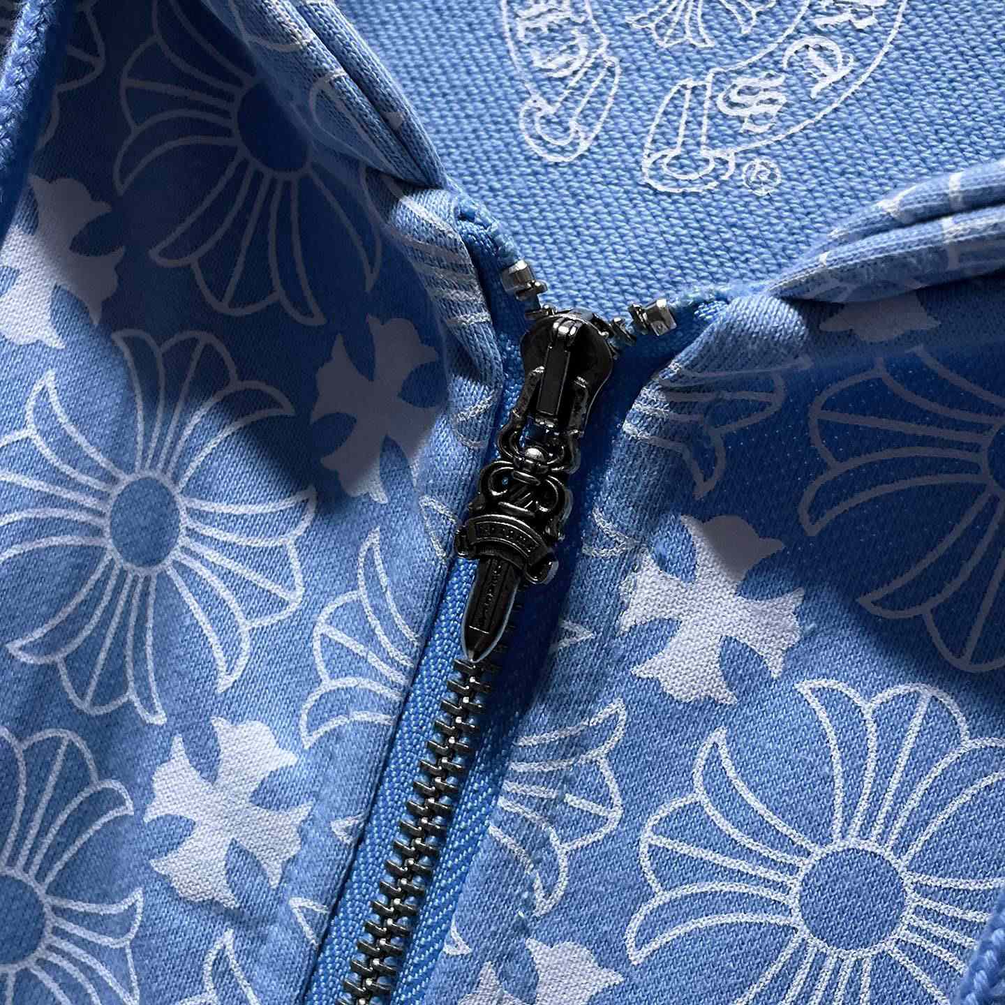 Chrome Hearts Horseshoe Zip Up Hoodie  - PerfectKickZ
