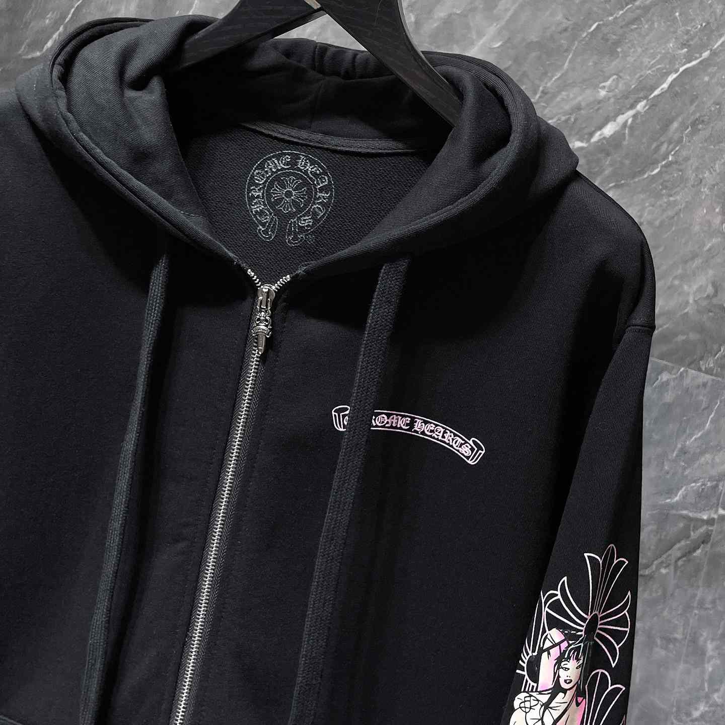 Chrome Hearts Zip Up Hoodie  - 