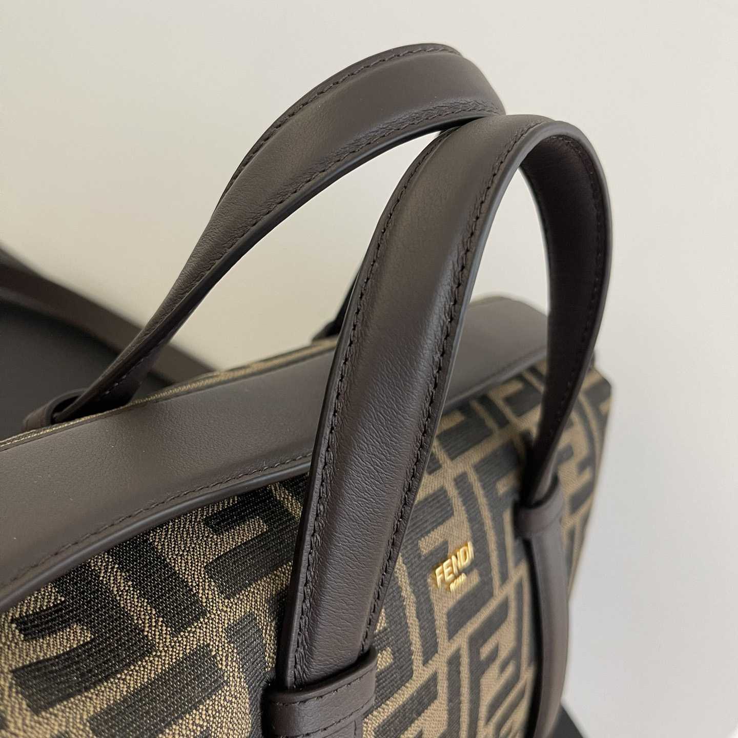Fendi Boston 365 Brown FF jacquard fabric bag - PerfectKickZ