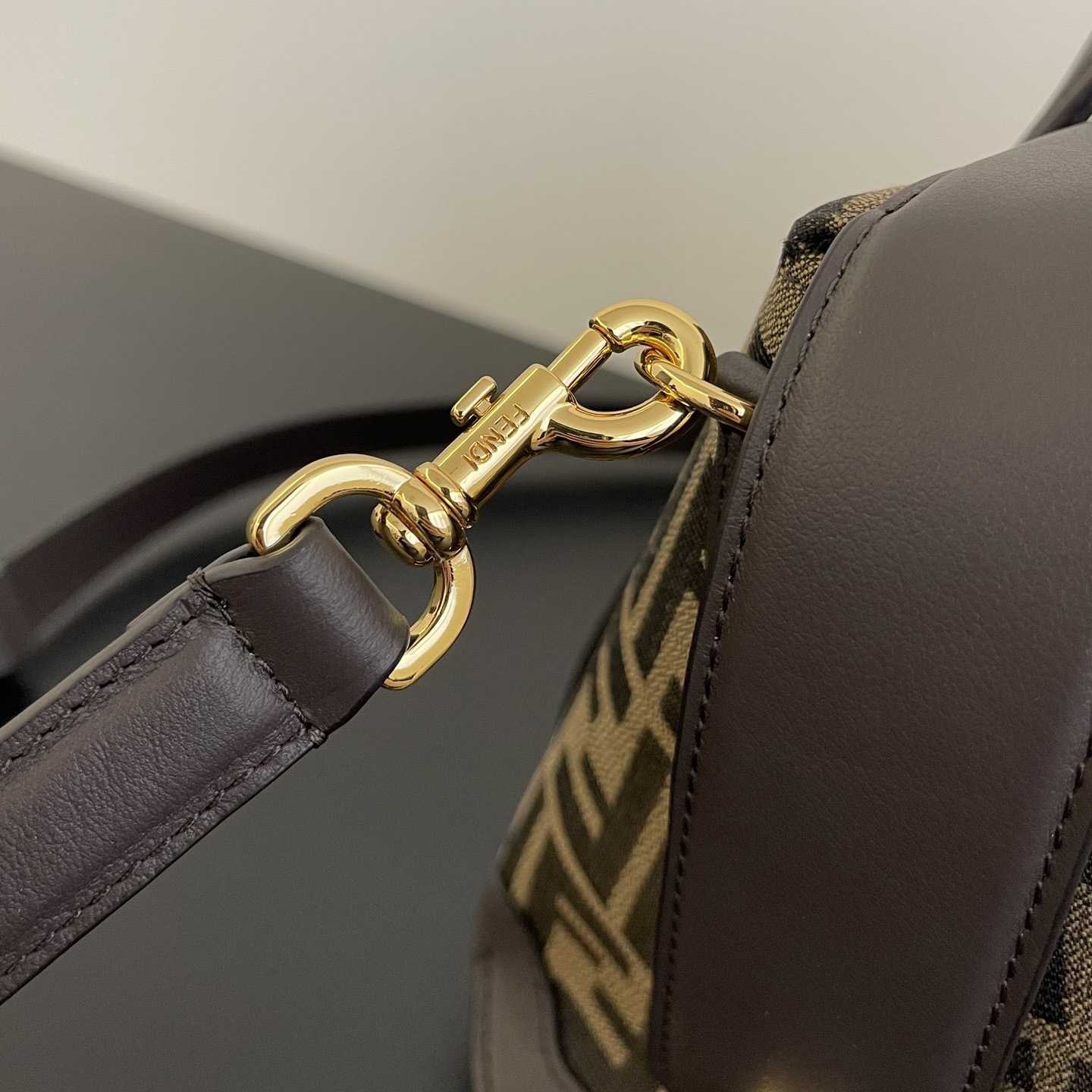 Fendi Boston 365 Brown FF jacquard fabric bag - PerfectKickZ