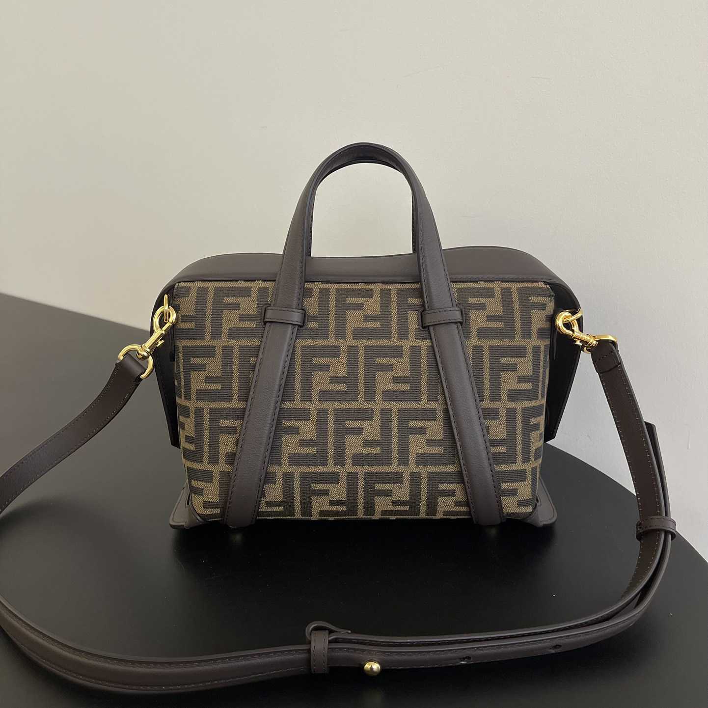 Fendi Boston 365 Brown FF jacquard fabric bag - PerfectKickZ