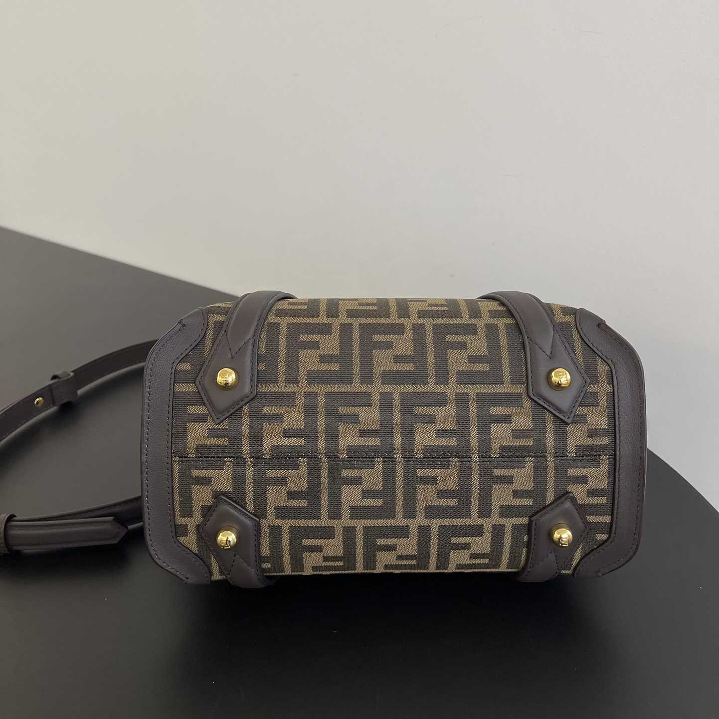 Fendi Boston 365 Brown FF jacquard fabric bag - PerfectKickZ