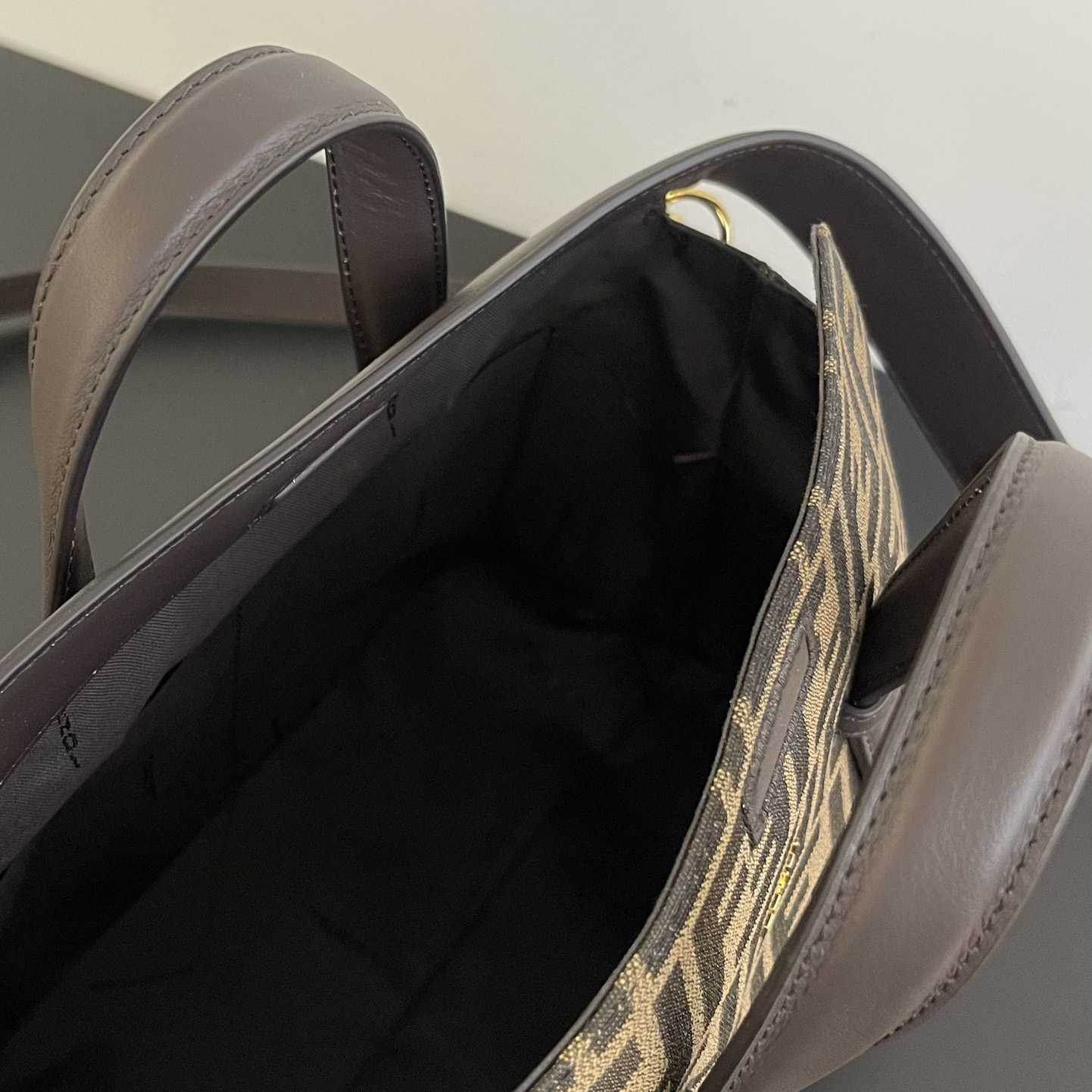 Fendi Boston 365 Brown FF jacquard fabric bag - PerfectKickZ