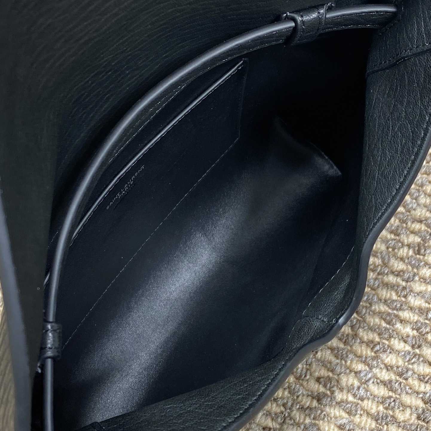 Saint Laurent Cassandre Envelope Messenger In Lambskin - PerfectKickZ