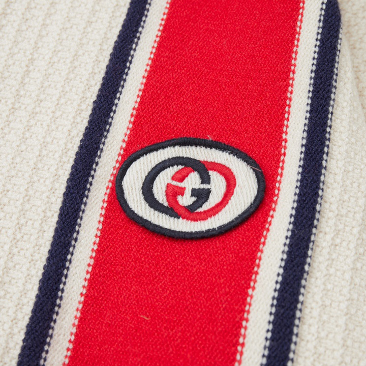 Gucci Knit Cotton Cardigan With Patch - PerfectKickZ