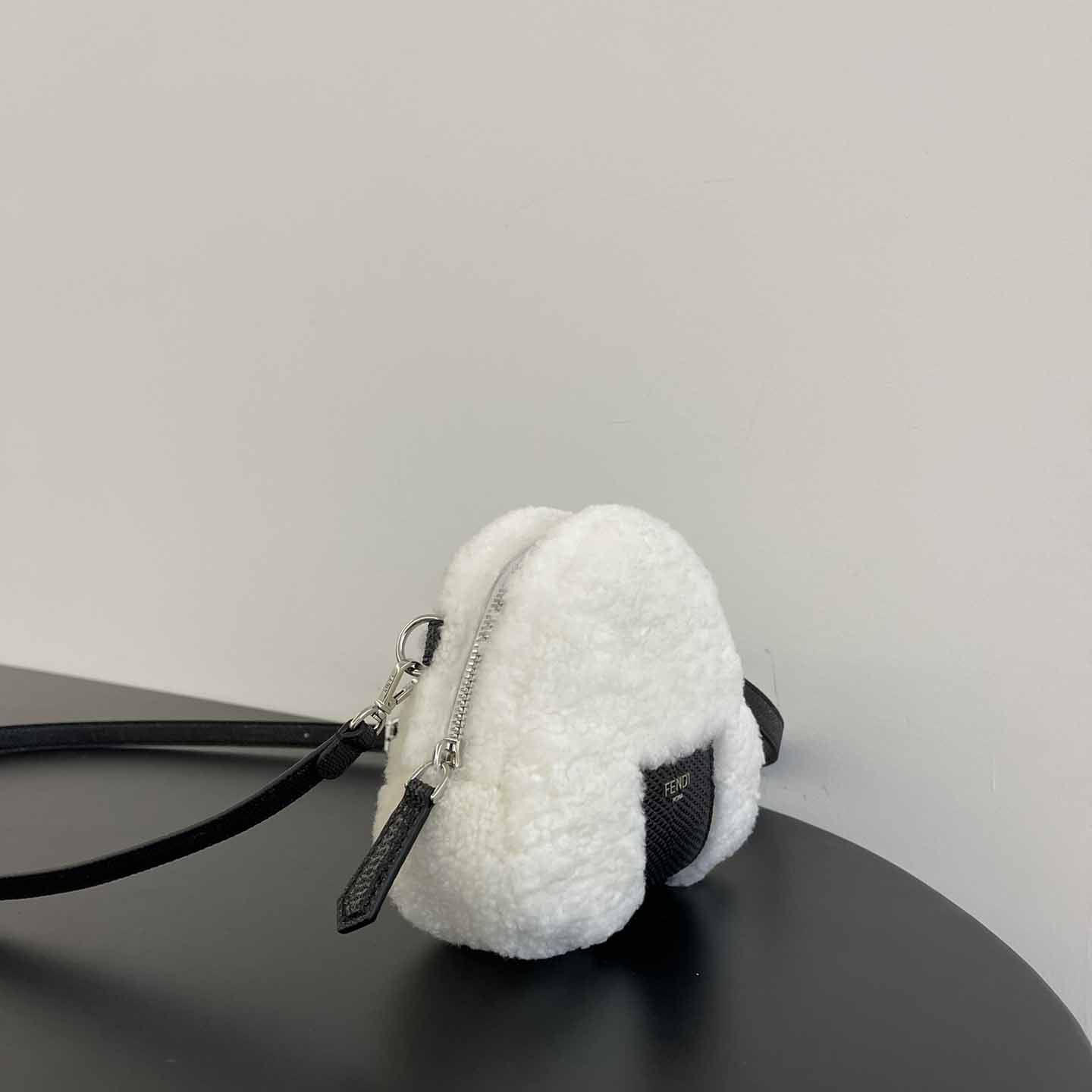 Fendi Natural Charm Logo Lettering Crossbody Bag - PerfectKickZ
