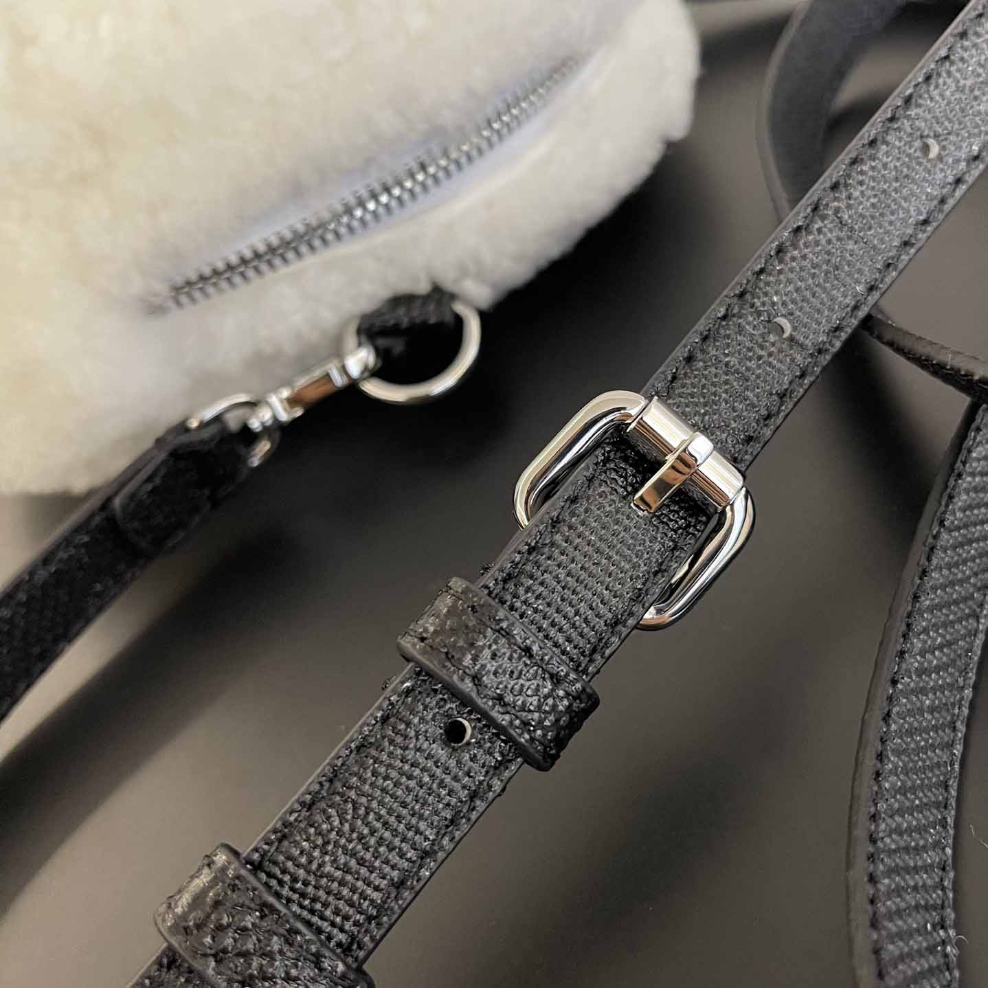 Fendi Natural Charm Logo Lettering Crossbody Bag - PerfectKickZ