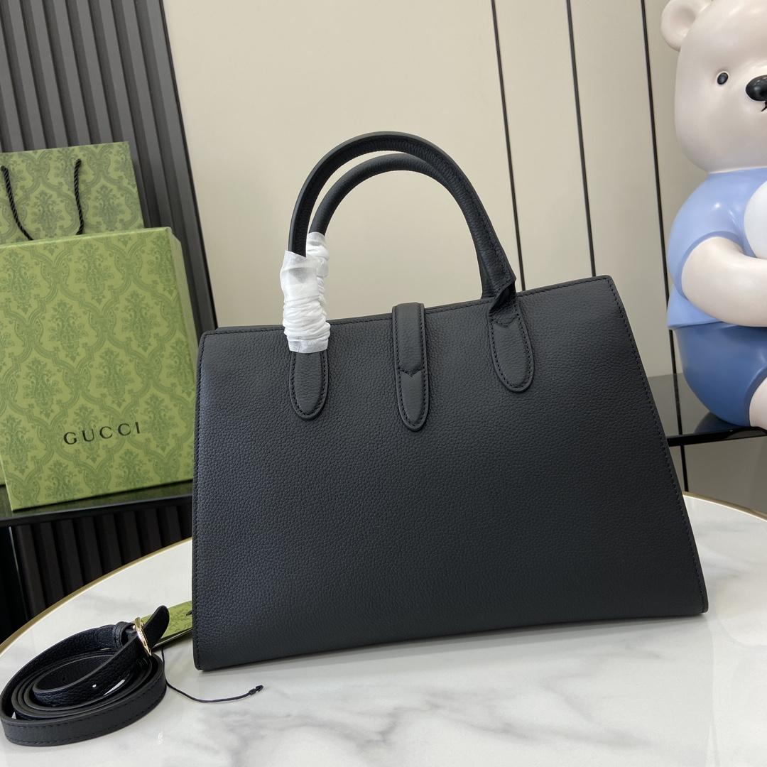 Gucci Medium Tote Bag With Hook Closure - PerfectKickZ