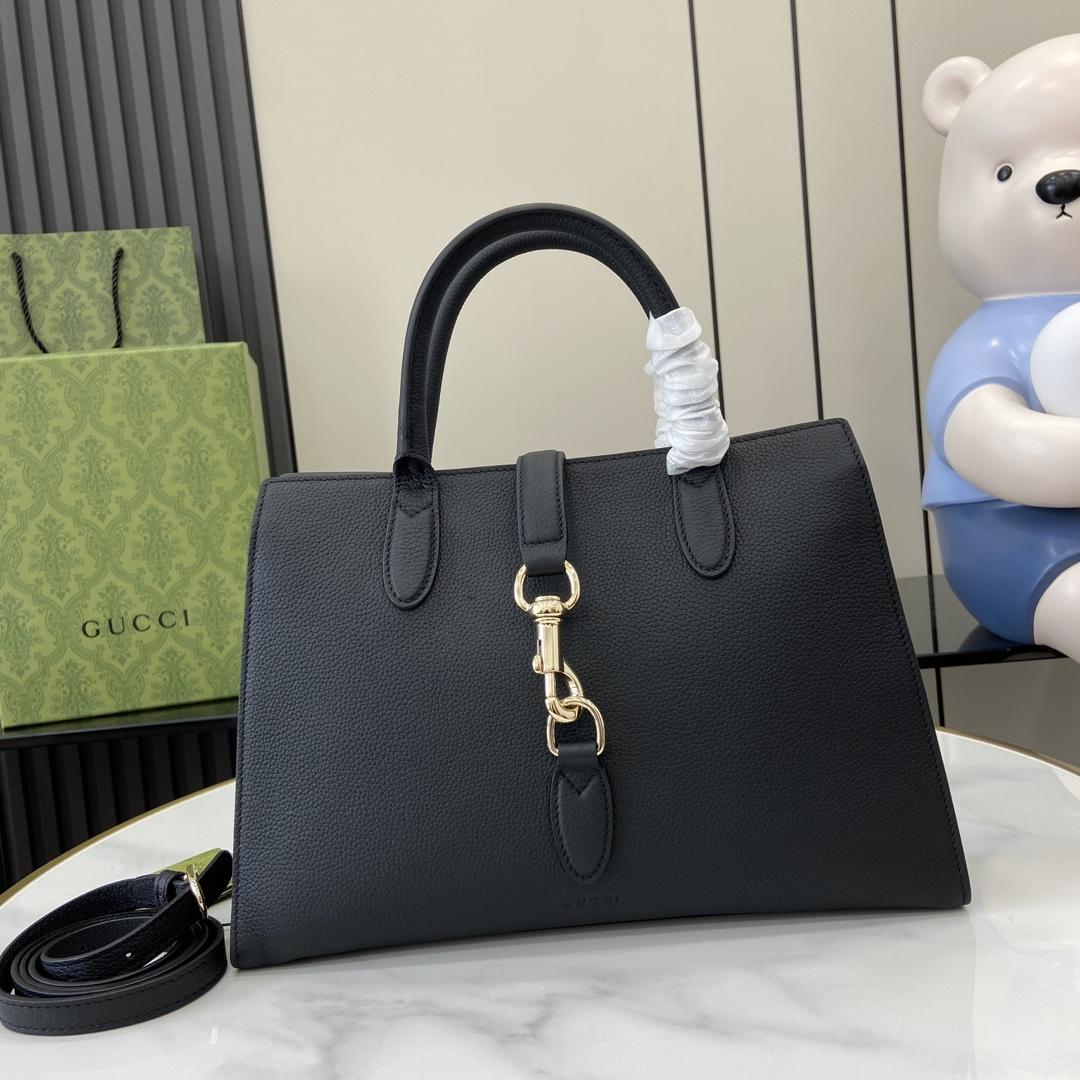 Gucci Medium Tote Bag With Hook Closure - PerfectKickZ
