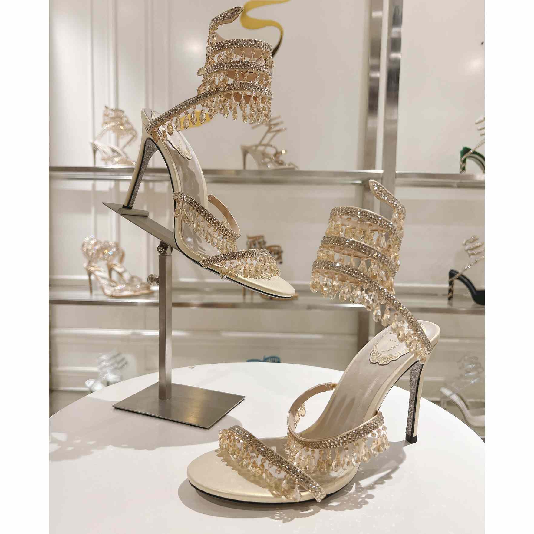 Rene Caovilla Natural Chandelier Sandals - PerfectKickZ