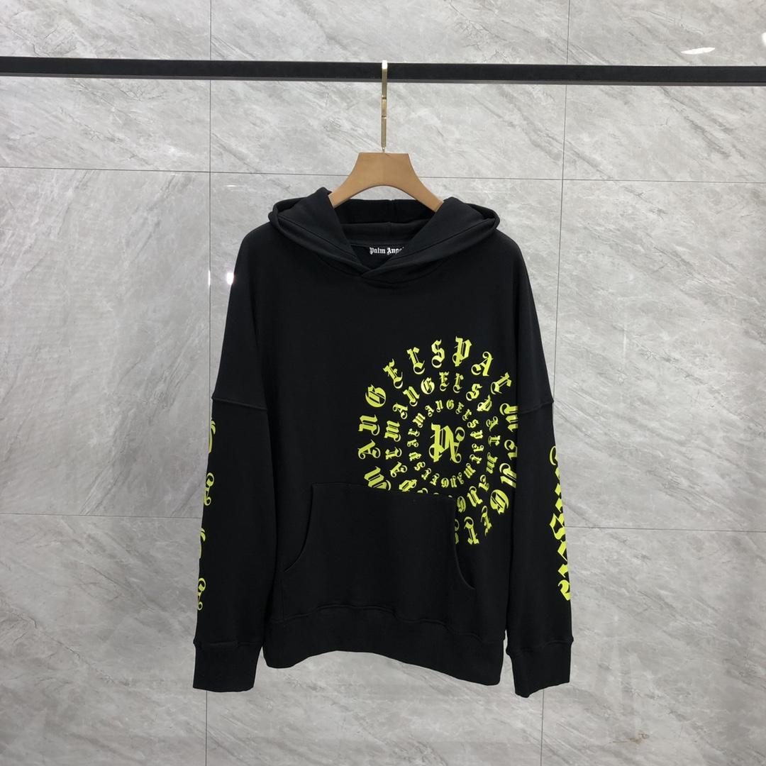 Palm Angels Black Vertigo Hoodie - PerfectKickZ