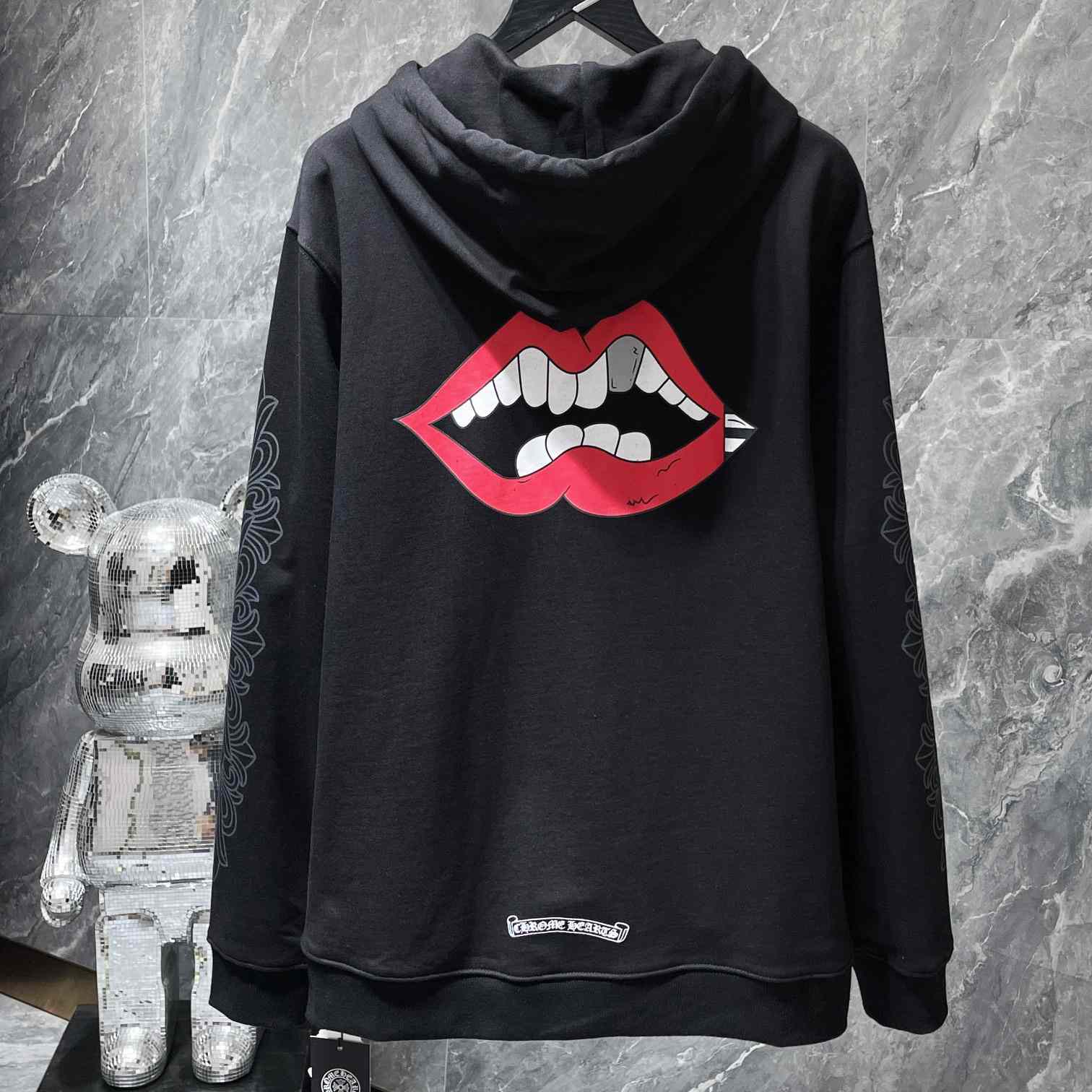 Chrome Hearts Chomper Black Hoodie - 
