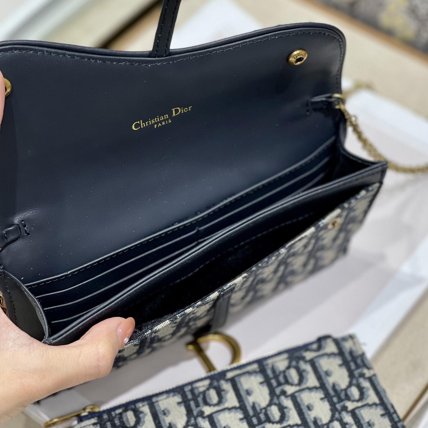 Dior Saddle Pouch With Chain - PerfectKickZ