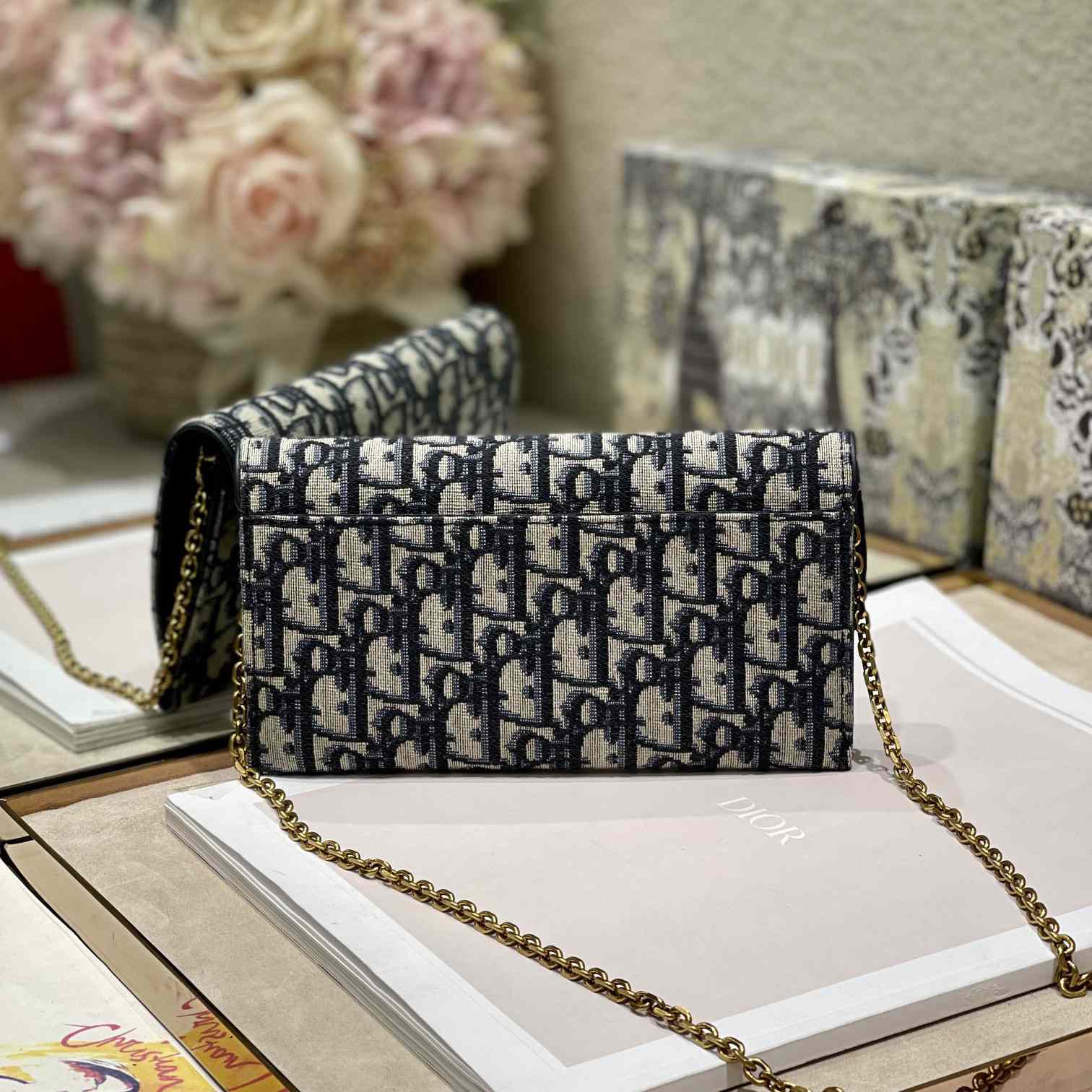 Dior Saddle Pouch With Chain - 