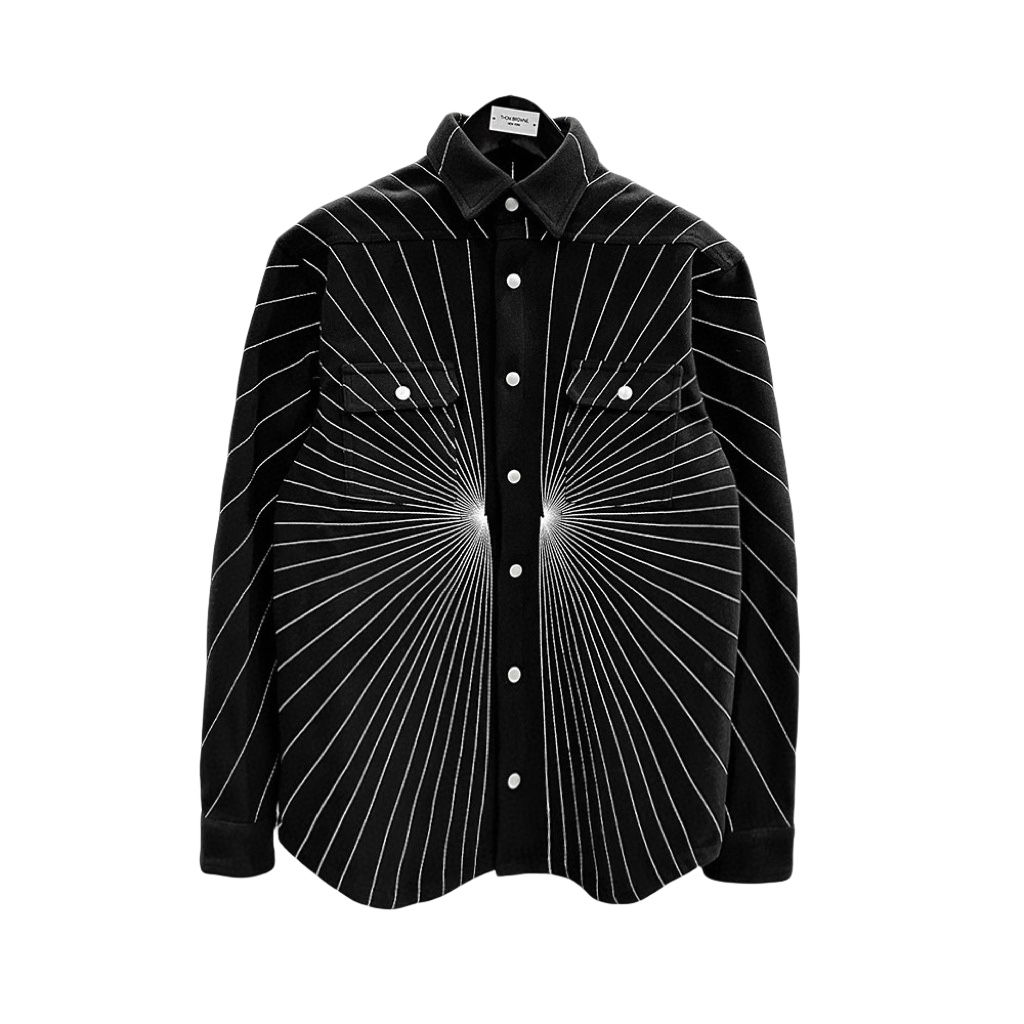 Rick Owens Oversized Outershirt Boiled Wool Radiance - PerfectKickZ