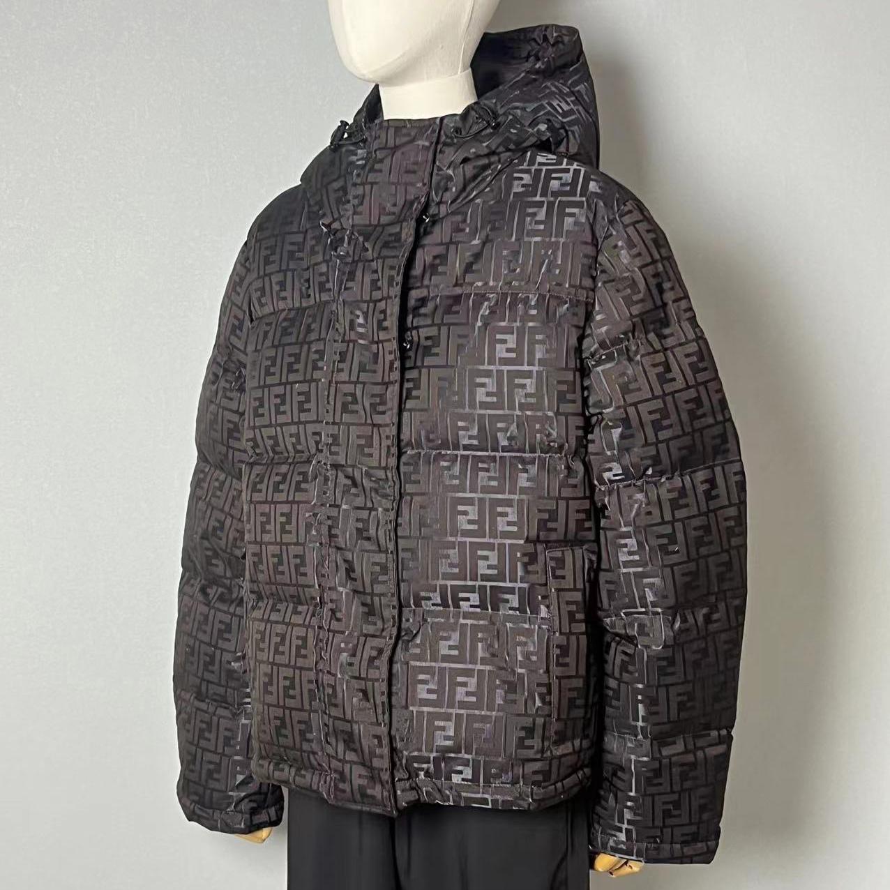 Fendi Brown Tech Fabric Down Jacket - PerfectKickZ