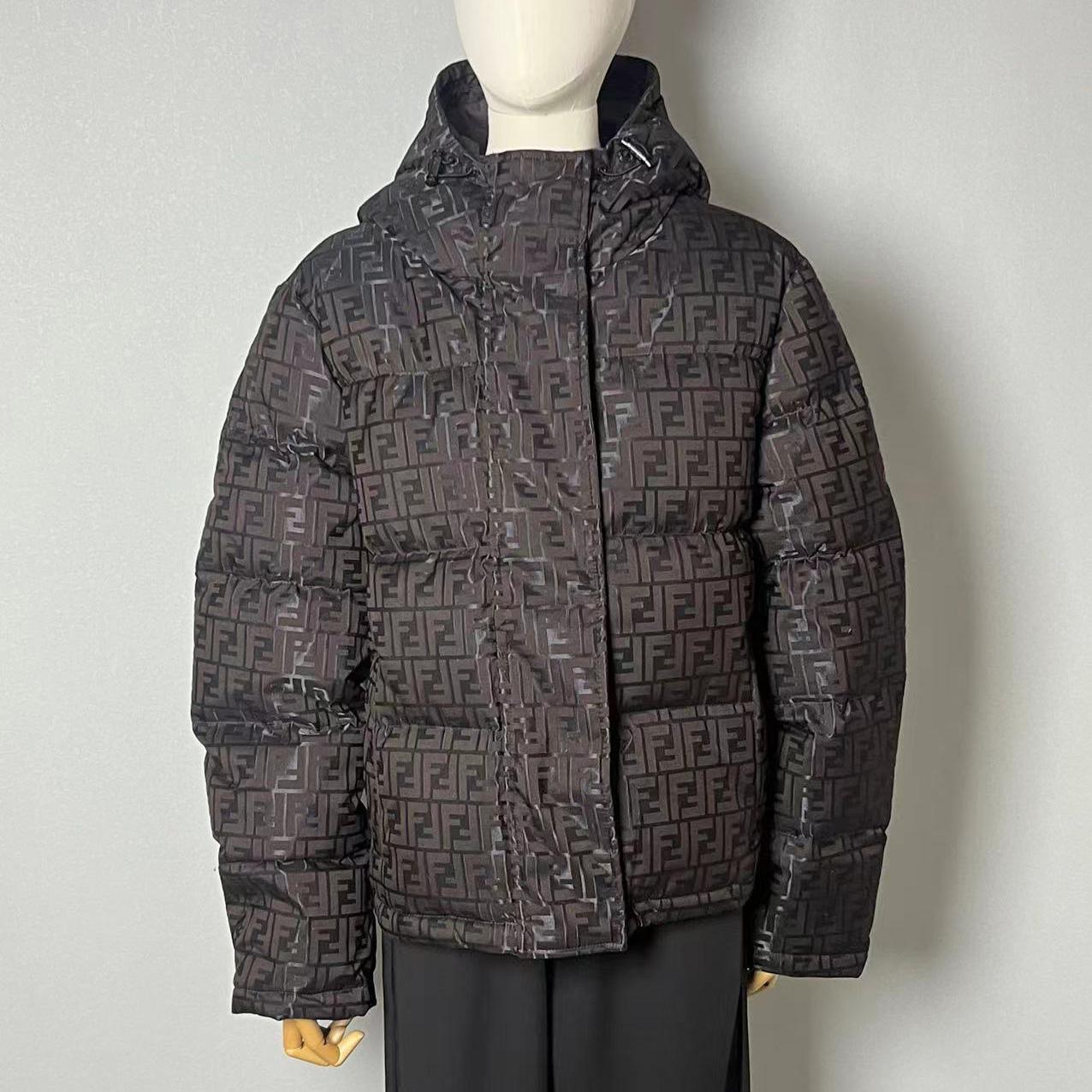 Fendi Brown Tech Fabric Down Jacket - PerfectKickZ