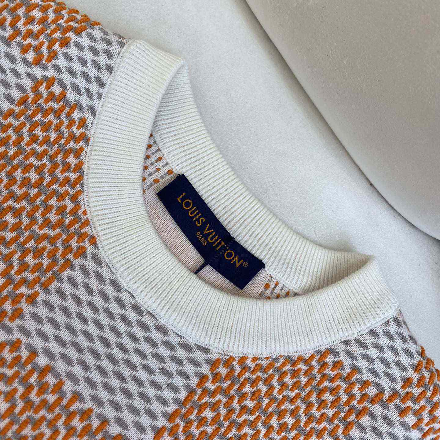 Louis Vuitton Damier Jacquard Cotton Pullover - PerfectKickZ
