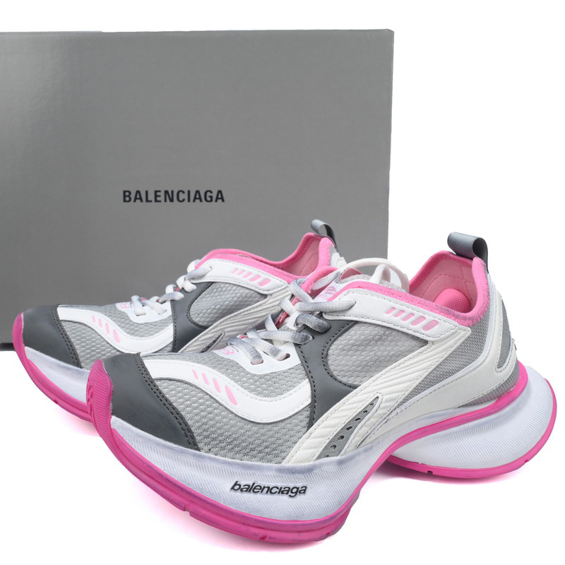Balenciaga Circuit Sneaker In Grey, White And Pink - PerfectKickZ