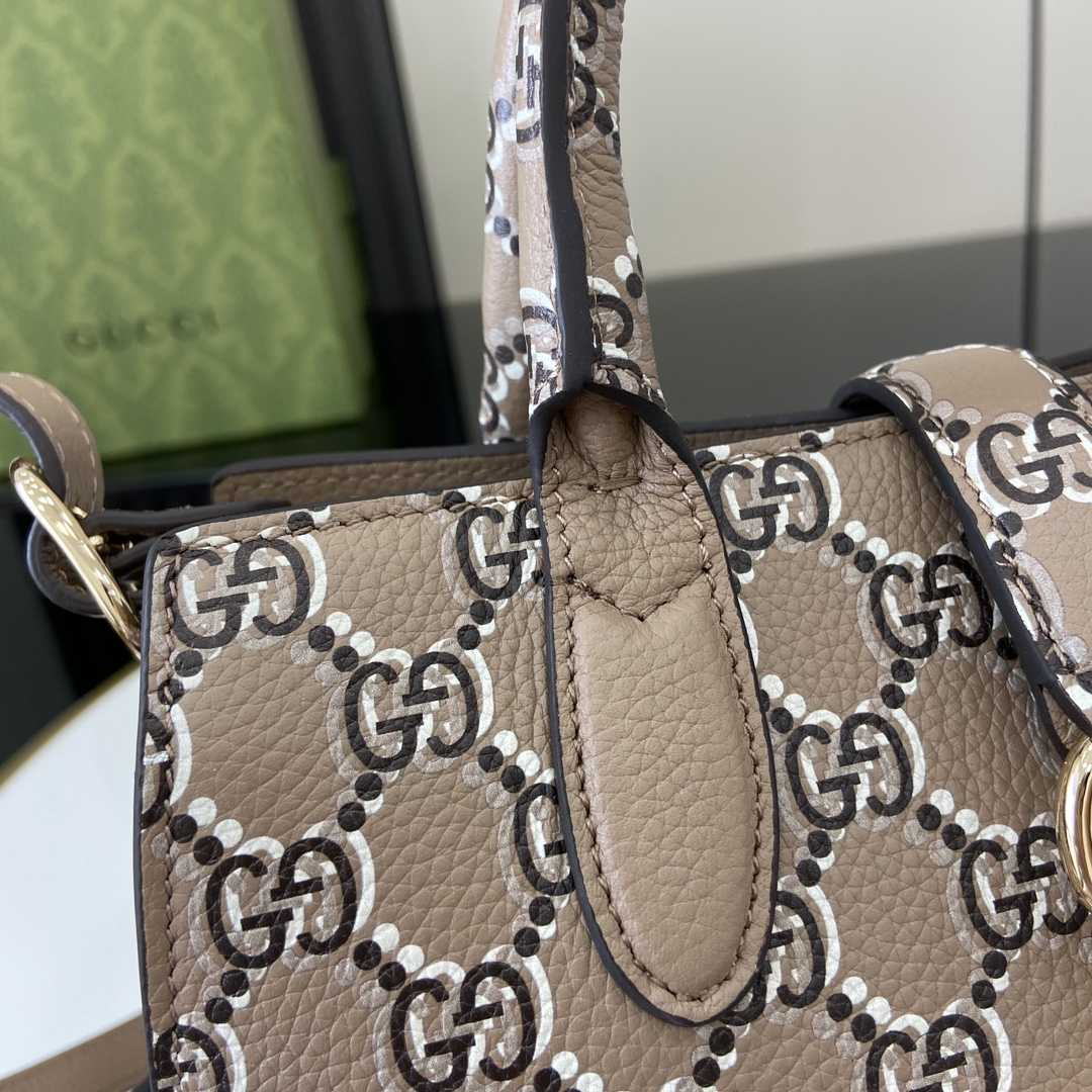 Gucci Small Tote Bag With GG Shadow  - PerfectKickZ