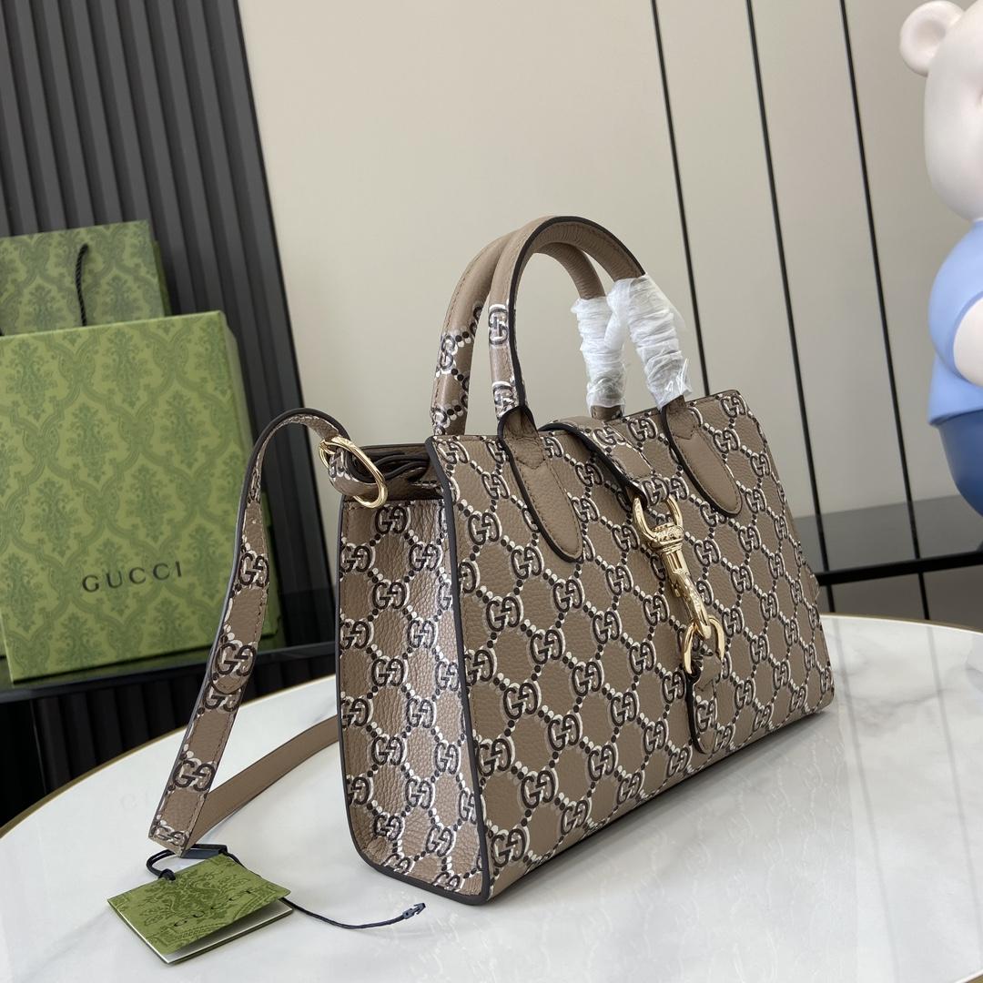 Gucci Small Tote Bag With GG Shadow  - PerfectKickZ
