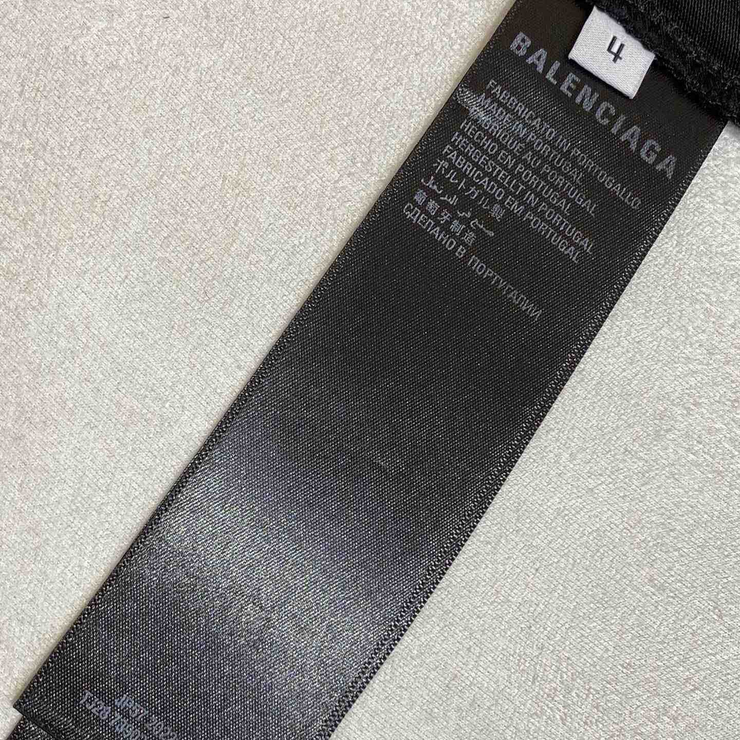 Balenciaga Belleville T-Shirt Oversized In Washed Faded Black - PerfectKickZ