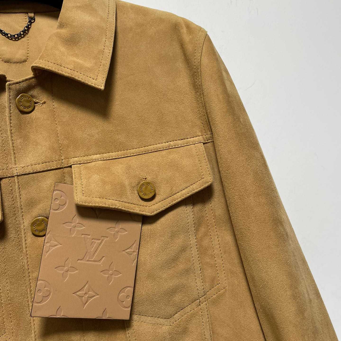 Louis Vuitton LVSE Suede Denim Jacket   1AA5LV - PerfectKickZ