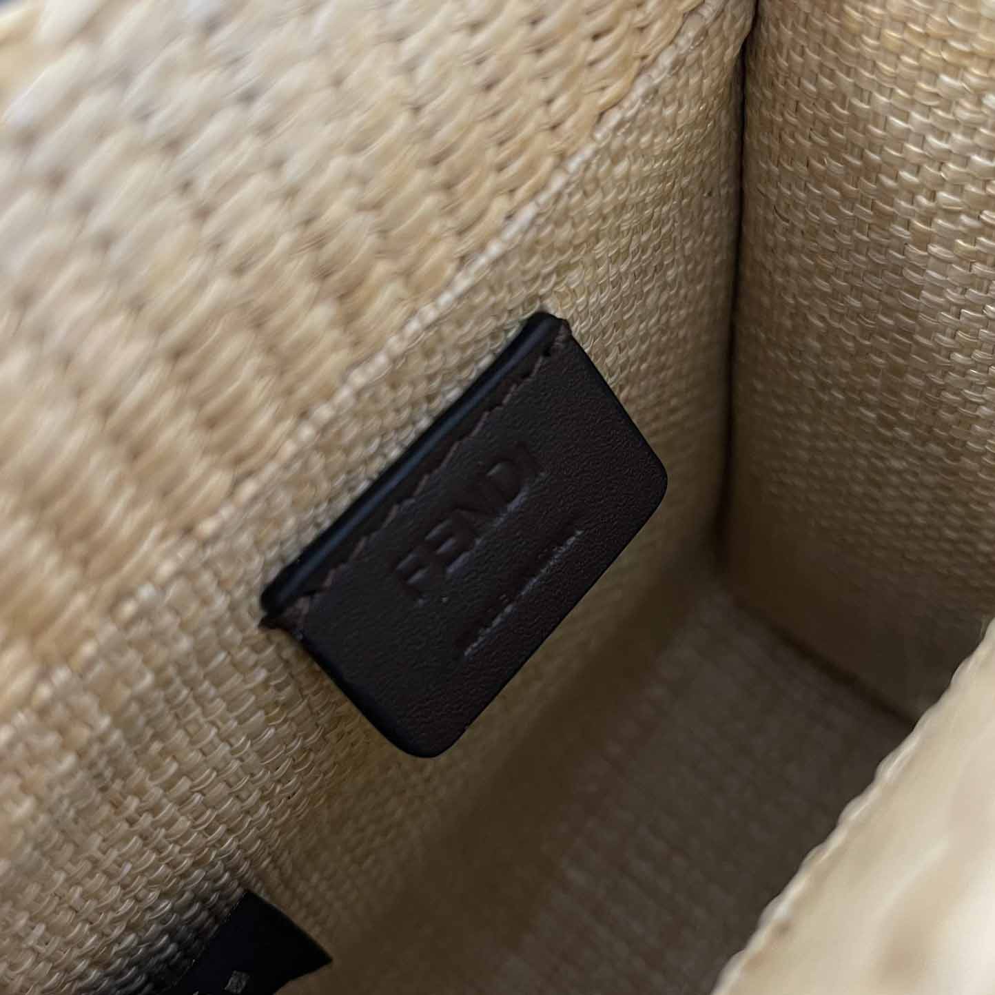 Fendi Mini Sunshine Shopper Beige Cotton Fiber Mini-bag - PerfectKickZ