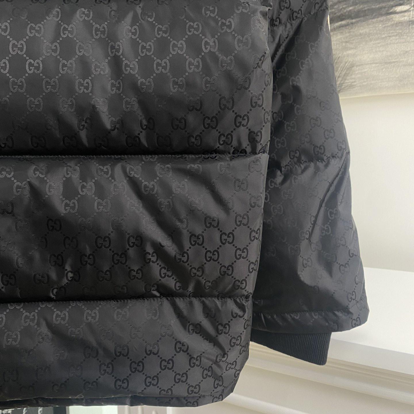 Gucci GG Nylon Jacquard Jacket With Web - PerfectKickZ