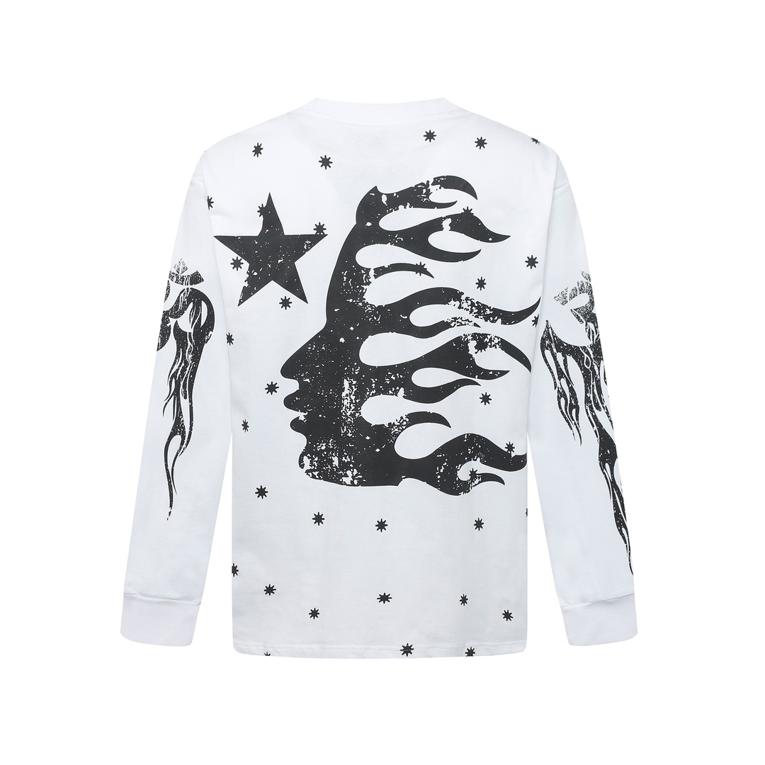 Hellstar Meteor Flame Limited Edition Long Sleeve T-Shirt - PerfectKickZ