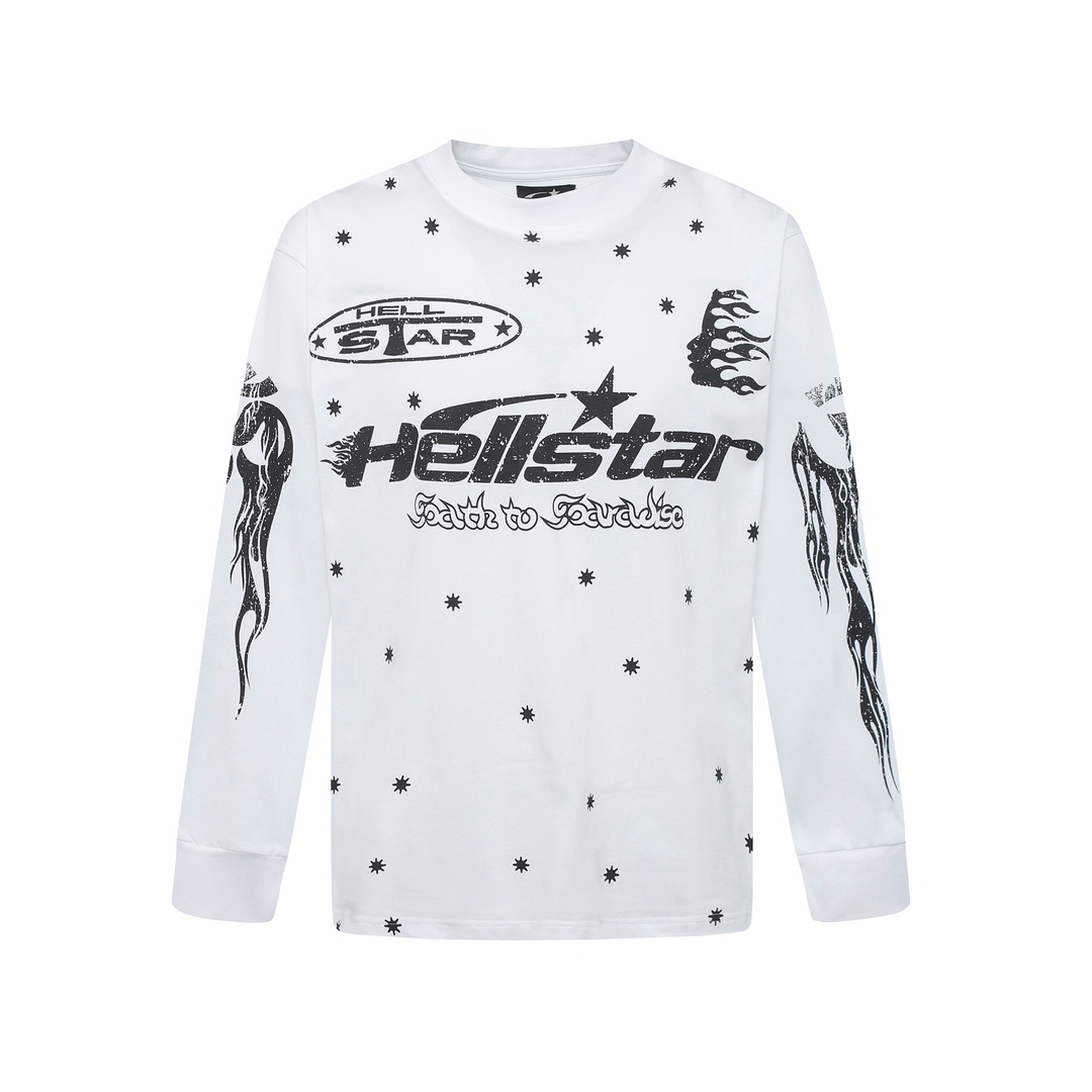 Hellstar Meteor Flame Limited Edition Long Sleeve T-Shirt - PerfectKickZ