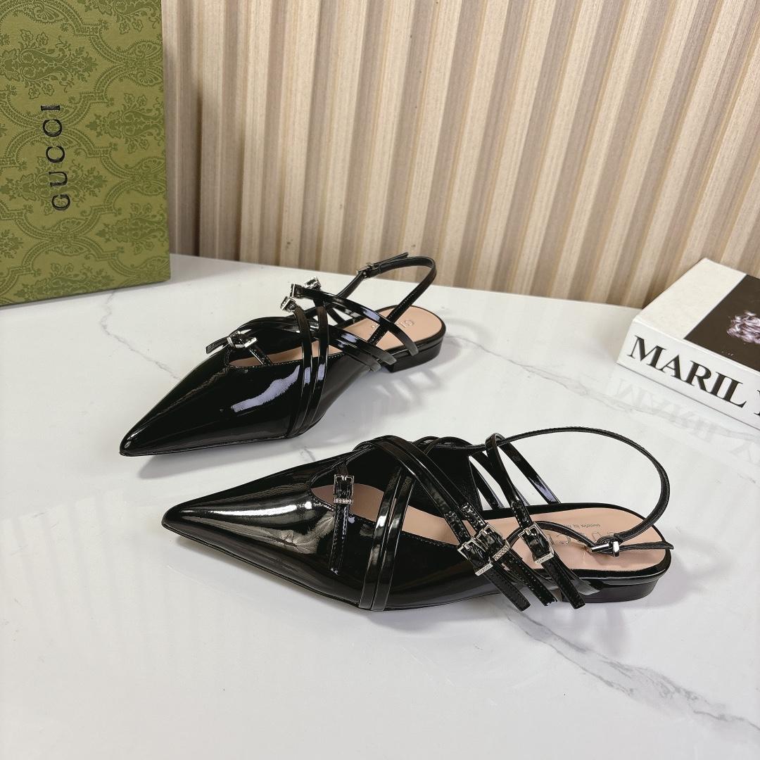 Gucci Women's Strappy Ballet Flat - PerfectKickZ