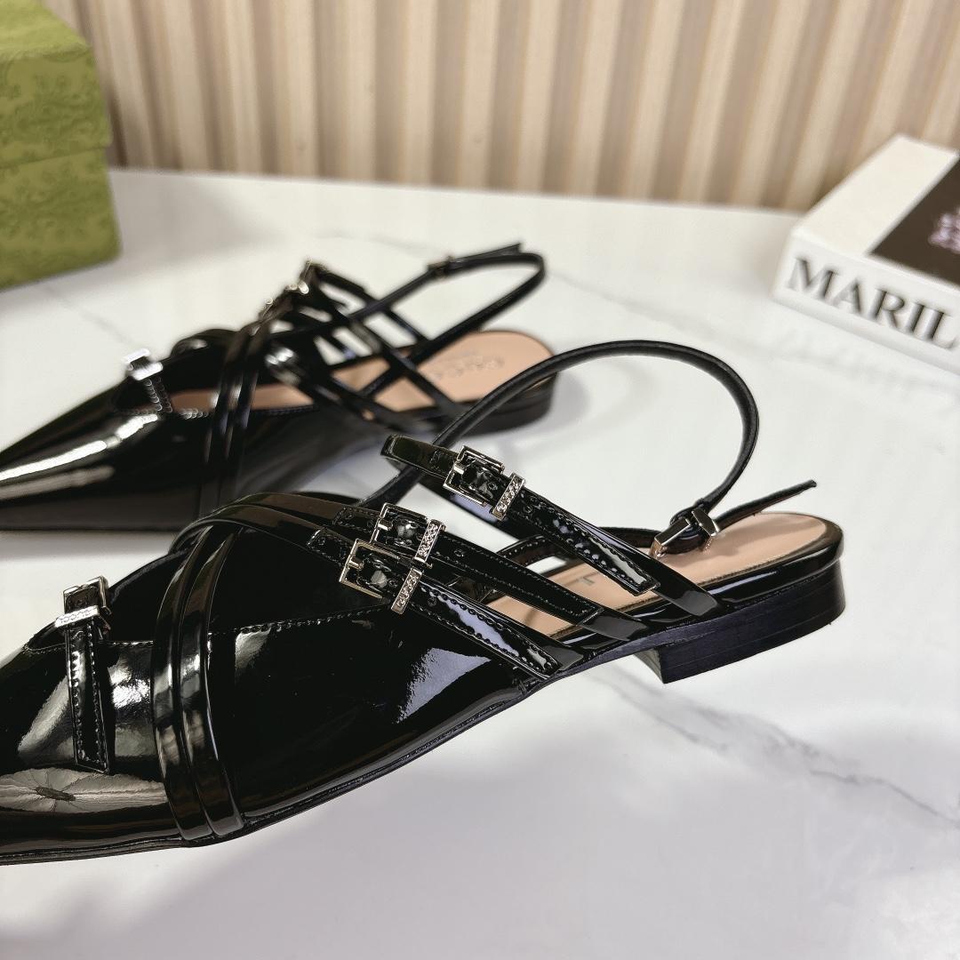Gucci Women's Strappy Ballet Flat - PerfectKickZ