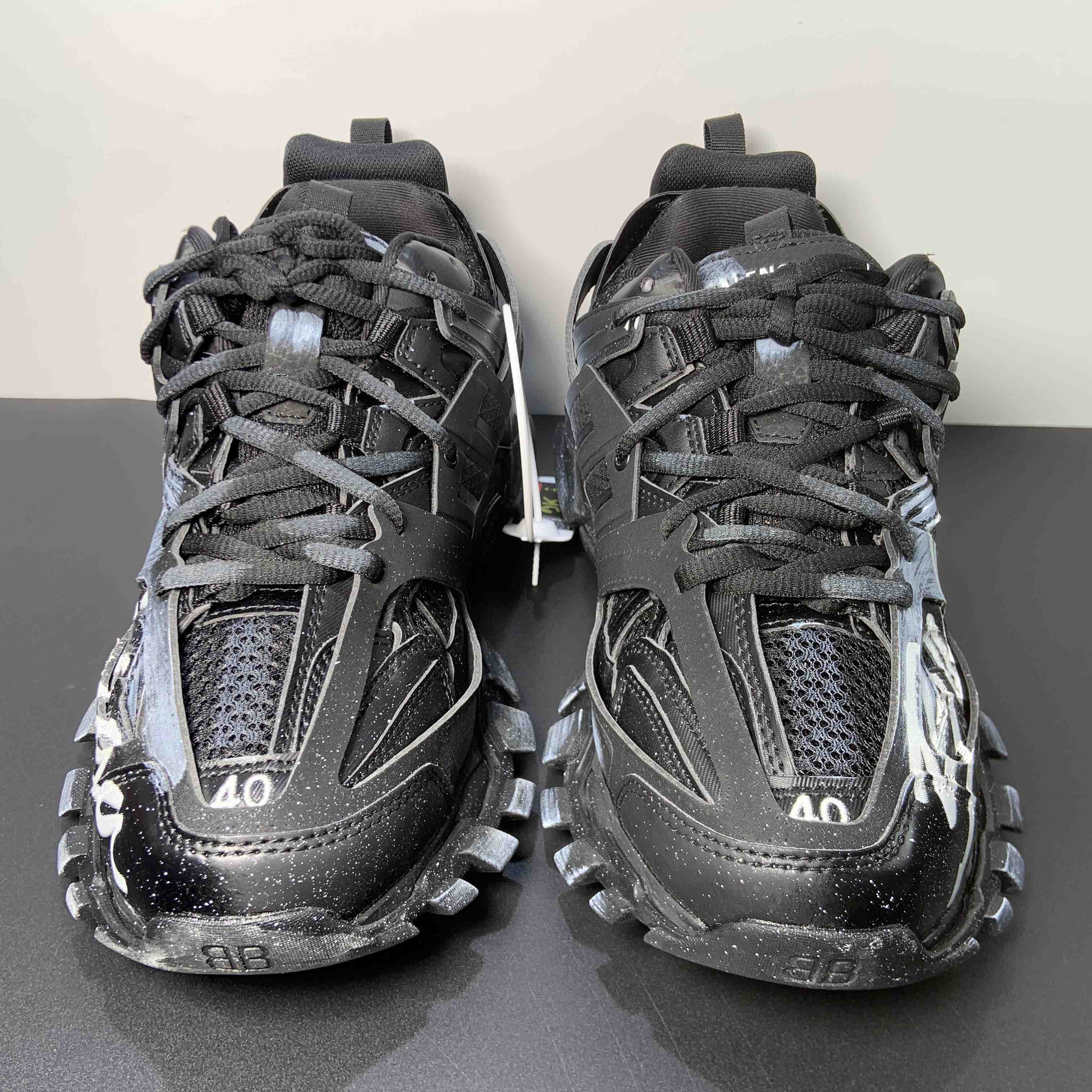 Balenciaga Track Signature Sneaker in black - PerfectKickZ