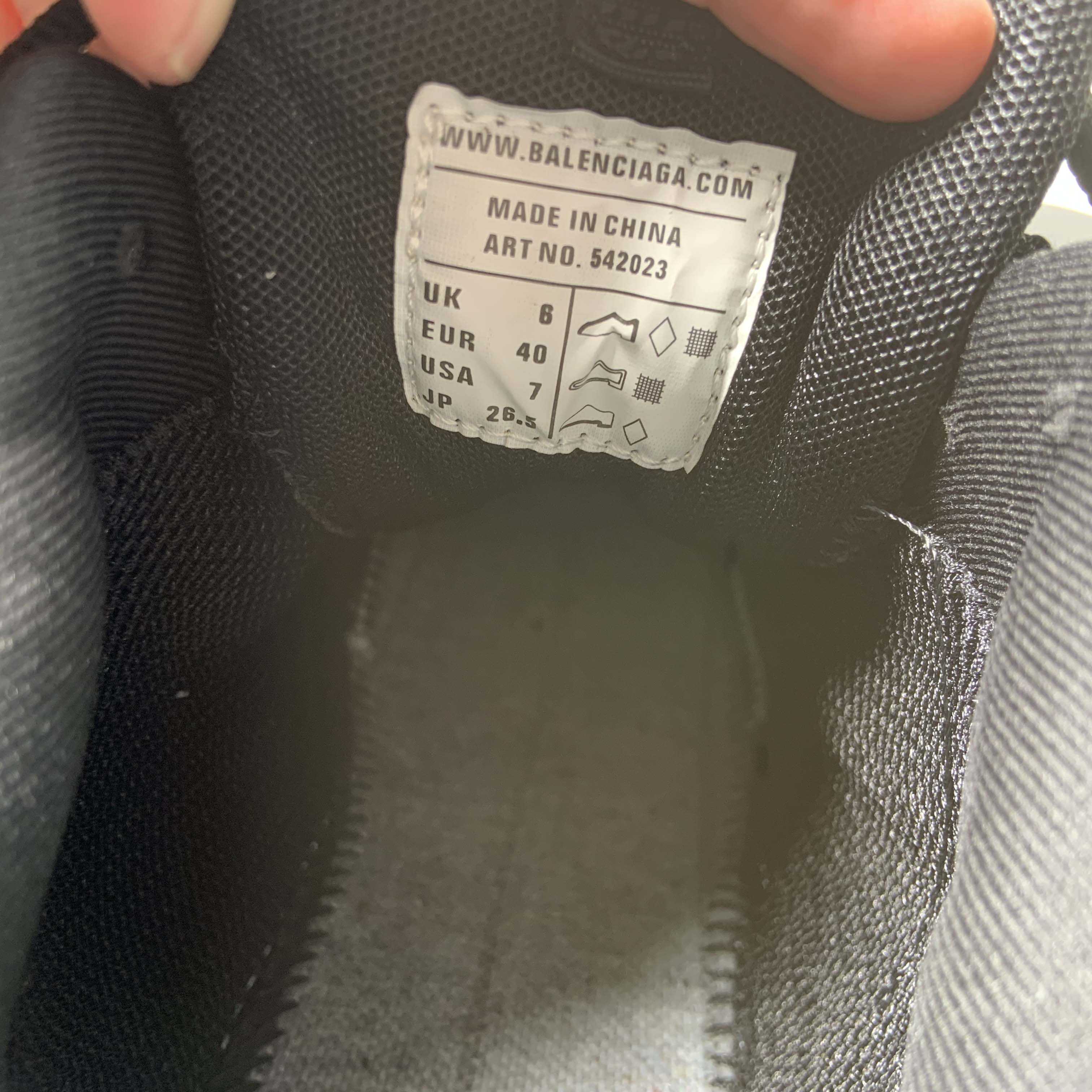 Balenciaga Track Signature Sneaker in black - PerfectKickZ