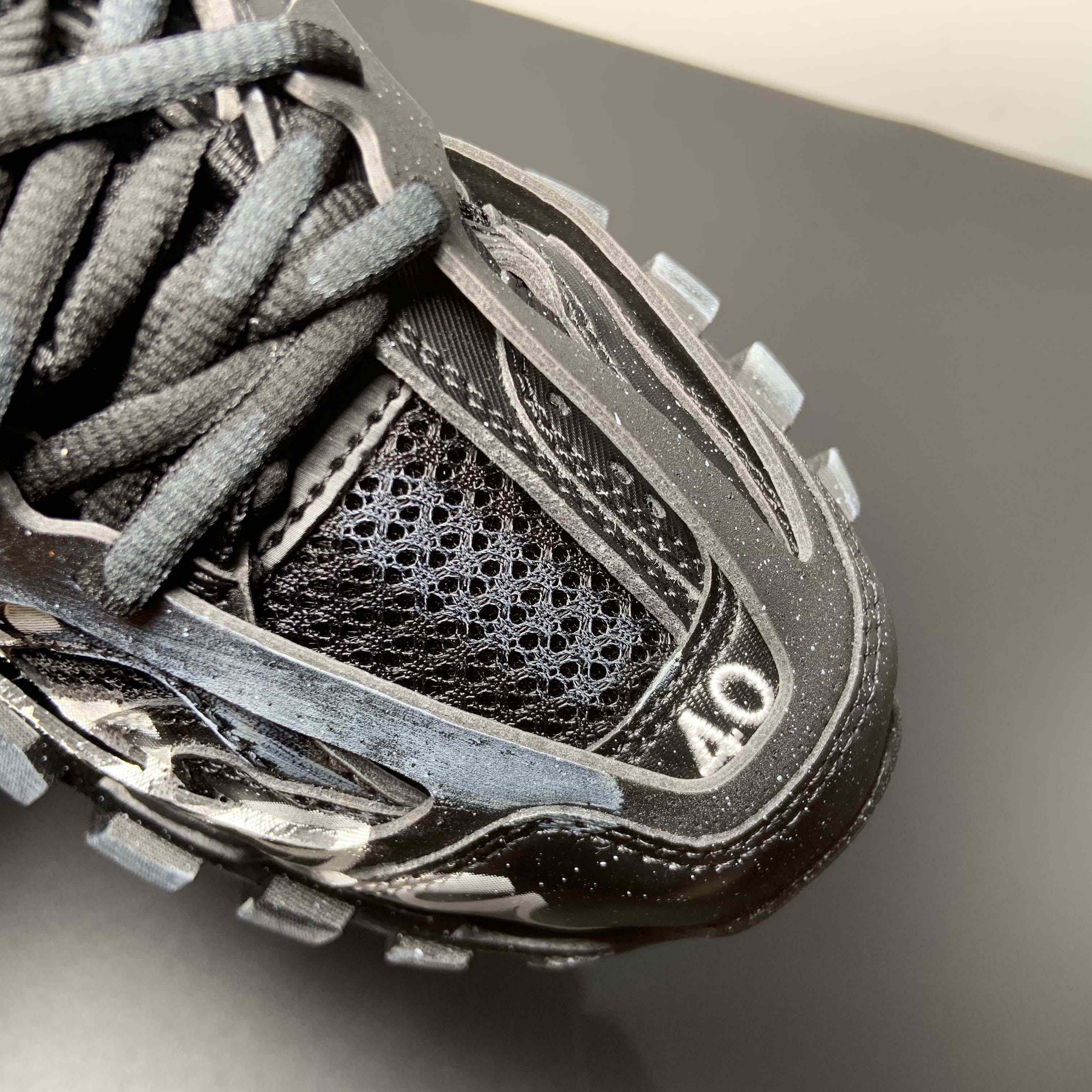 Balenciaga Track Signature Sneaker in black - PerfectKickZ