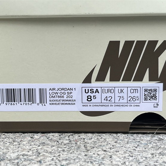 Travis Scott x Jordan Air Jordan 1 Low OG “Velvet Brown” Sneaker     DM7866-202 - PerfectKickZ