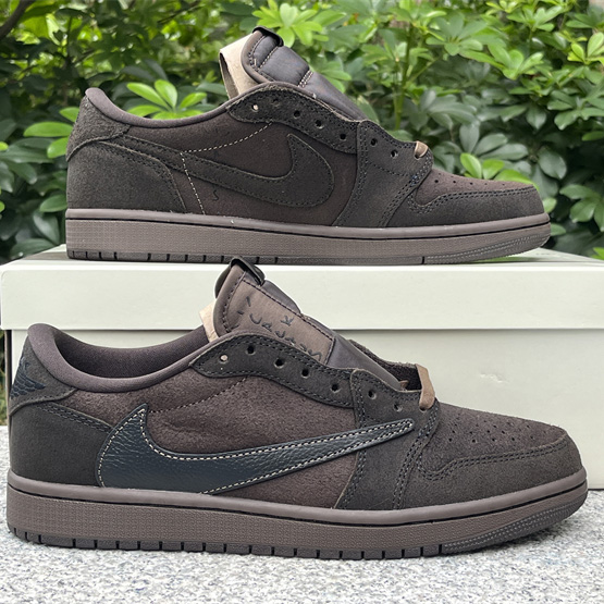 Travis Scott x Jordan Air Jordan 1 Low OG “Velvet Brown” Sneaker     DM7866-202 - PerfectKickZ